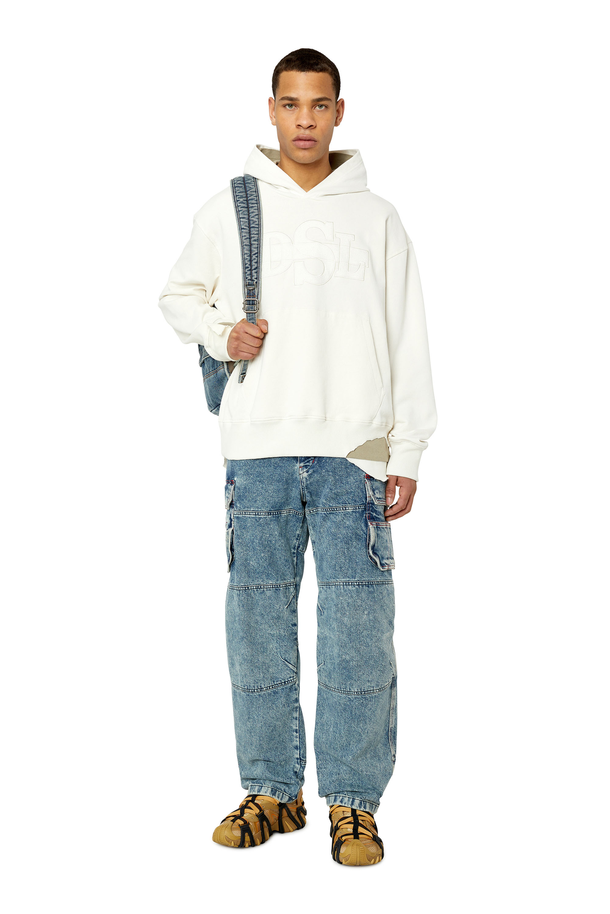 Diesel - Straight Jeans D-Fish 0EMAN, Medium Blue - Image 4
