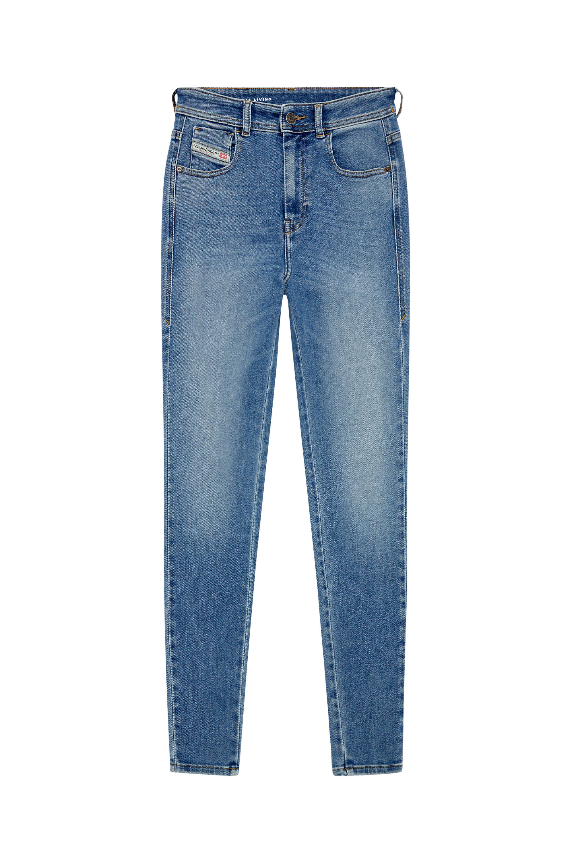 Women's Skinny Jeans | Medium Blue | Diesel 1984 Slandy-High Women's Skinny Jeans | Medium Blue | Diesel 1984 Slandy-High