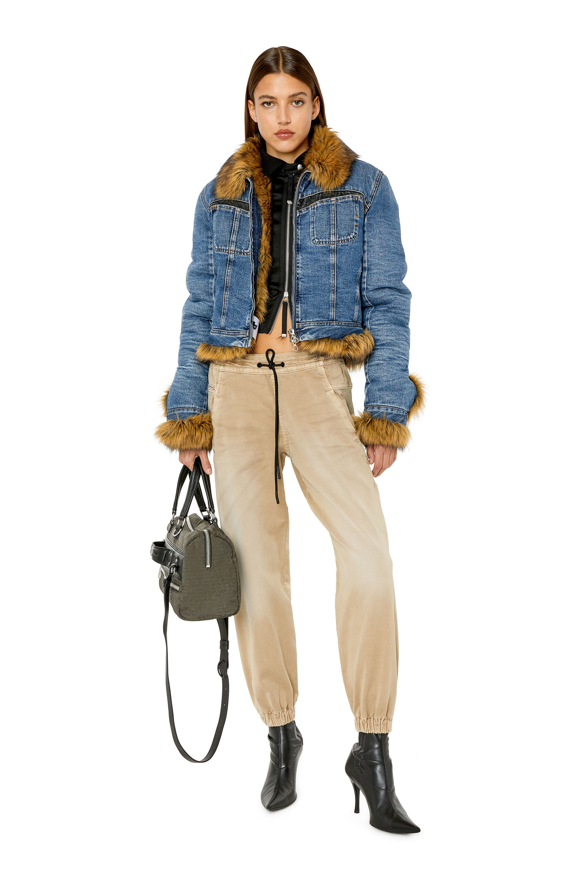 Diesel - Krailey JoggJeans® 0670M Boyfriend, Marron Clair - Image 5
