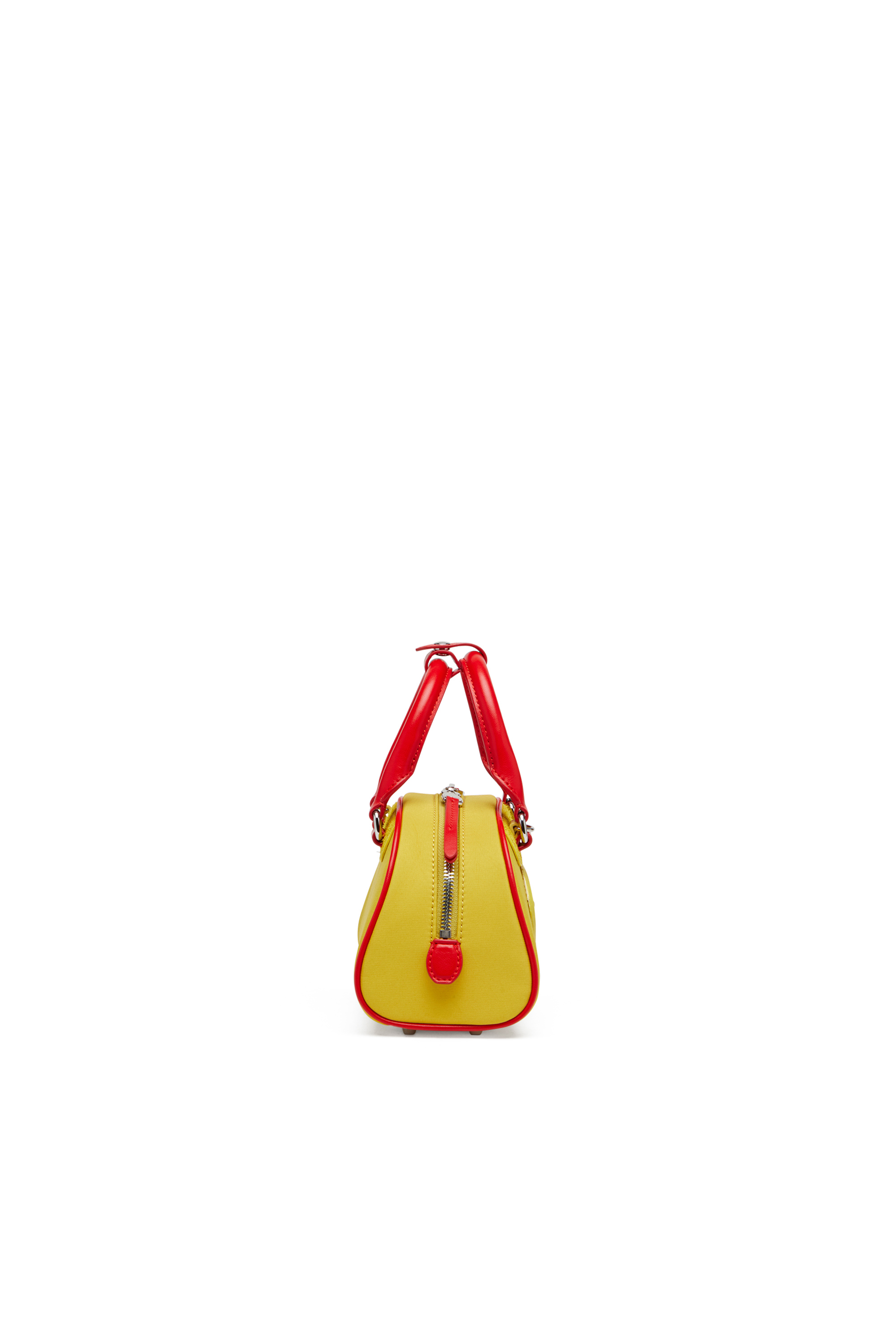 Diesel - 1DR DOME CROSSBODY, Female's Colour-block mini bowling bag in Yellow - 3