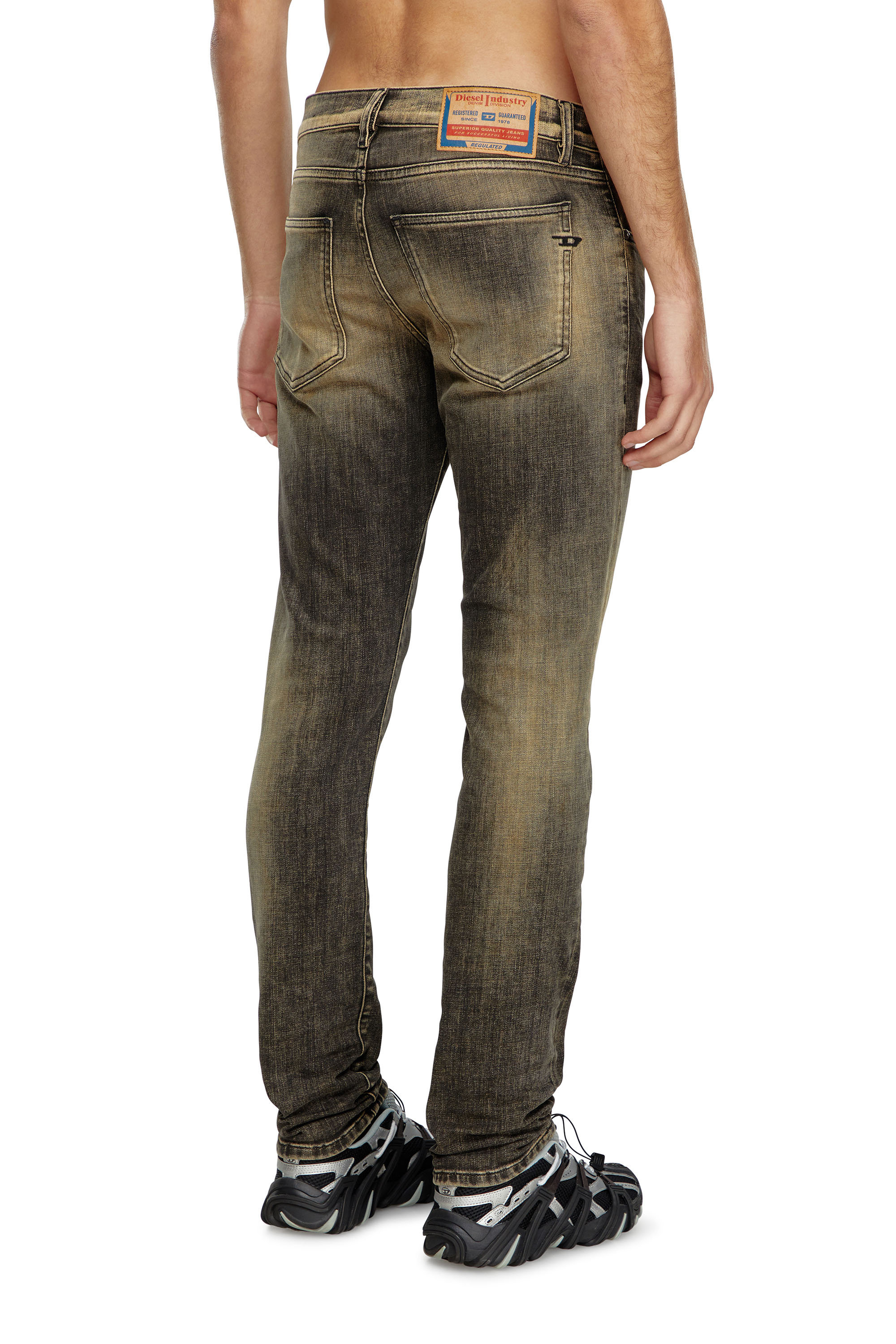 Diesel - Male Slim Jeans 2019 D-Strukt 09J48, Black/Beige - Image 4