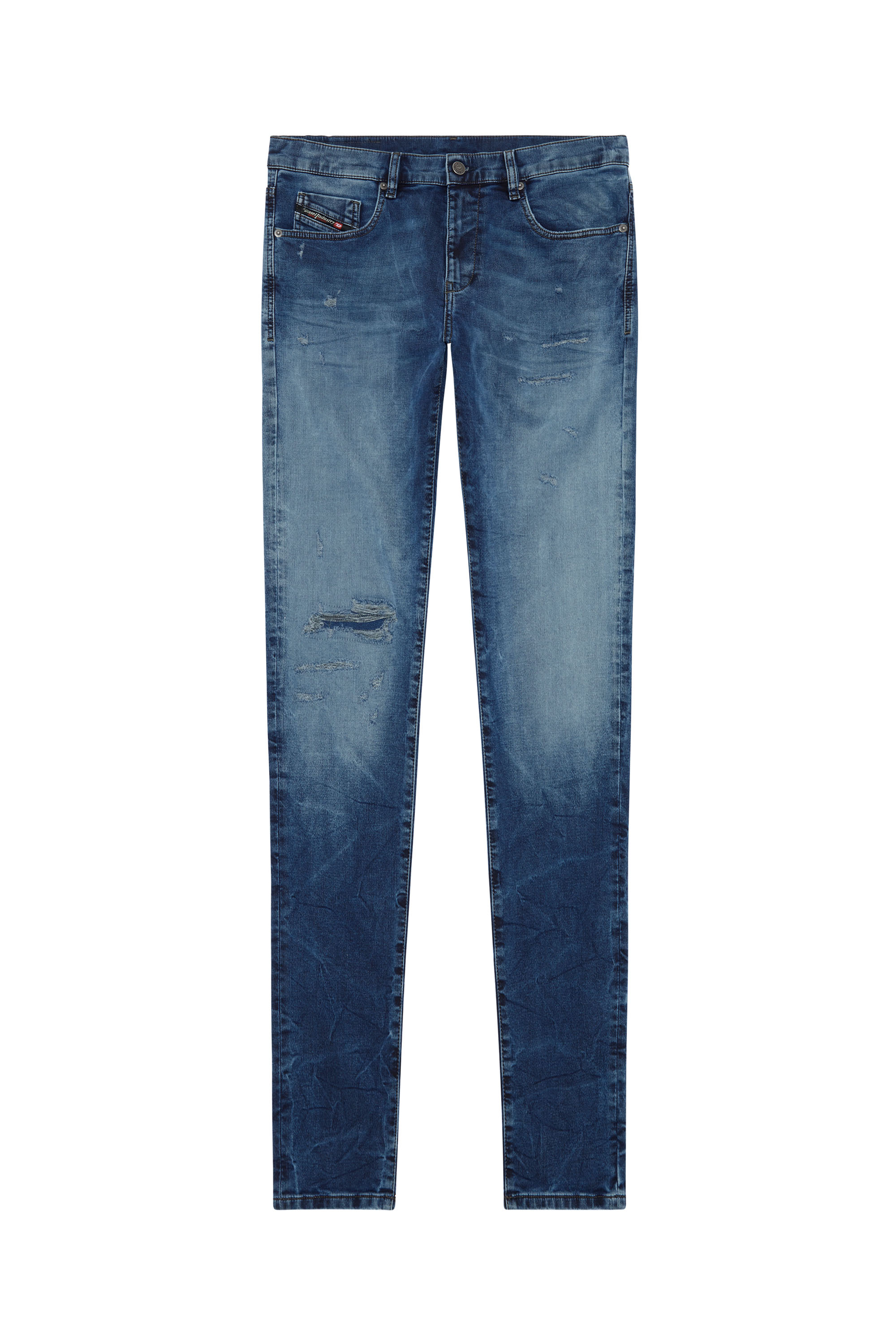 Diesel - Slim D-Strukt JoggJeans® E9H11, Bleu Foncé - Image 5