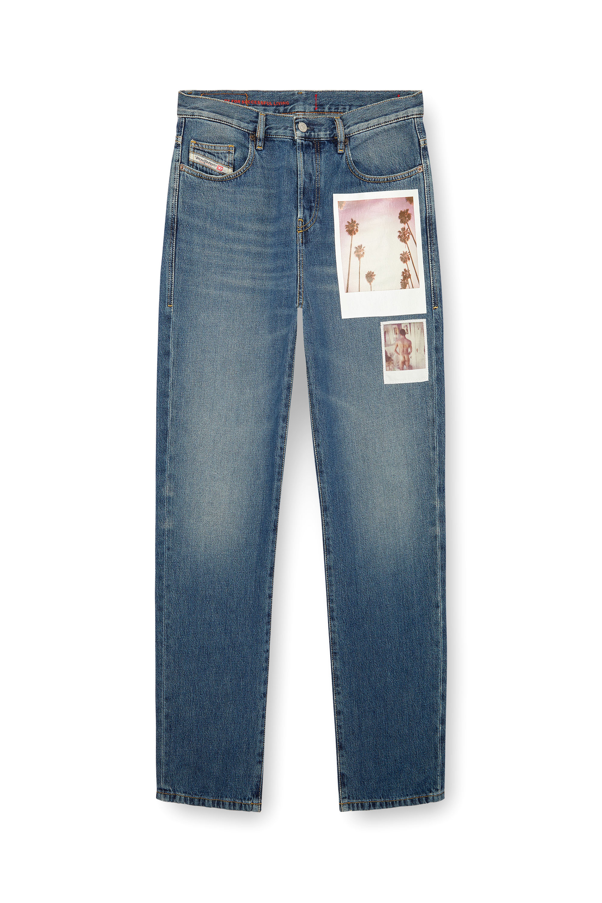 Diesel - Mixte Straight Jeans 2020 D-Viker 09L89, Bleu moyen - Image 6