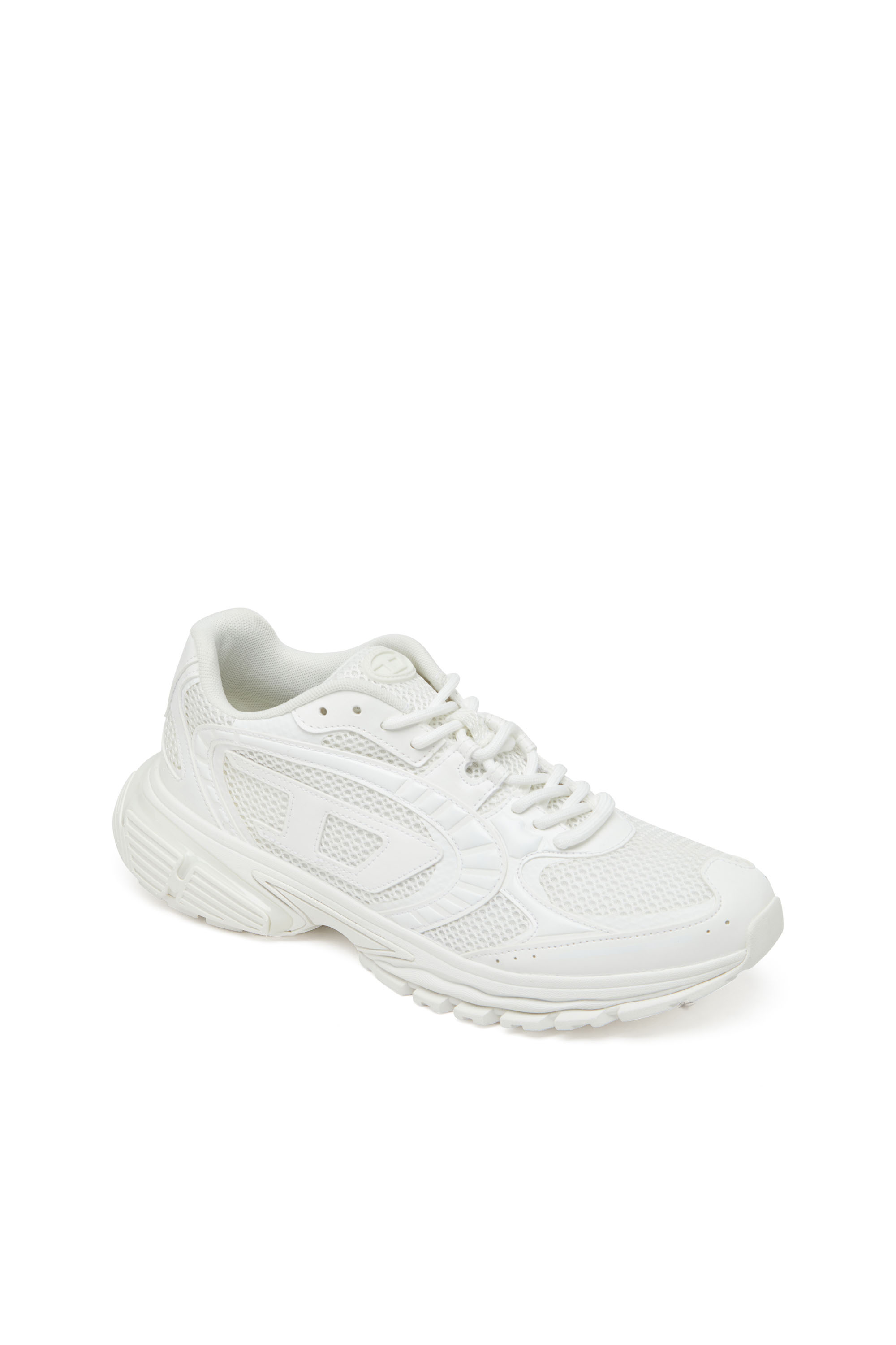 Diesel - S-PRO-V-DENSE LOW, Sneakers en mesh avec logo Oval D Homme in Blanc - 6