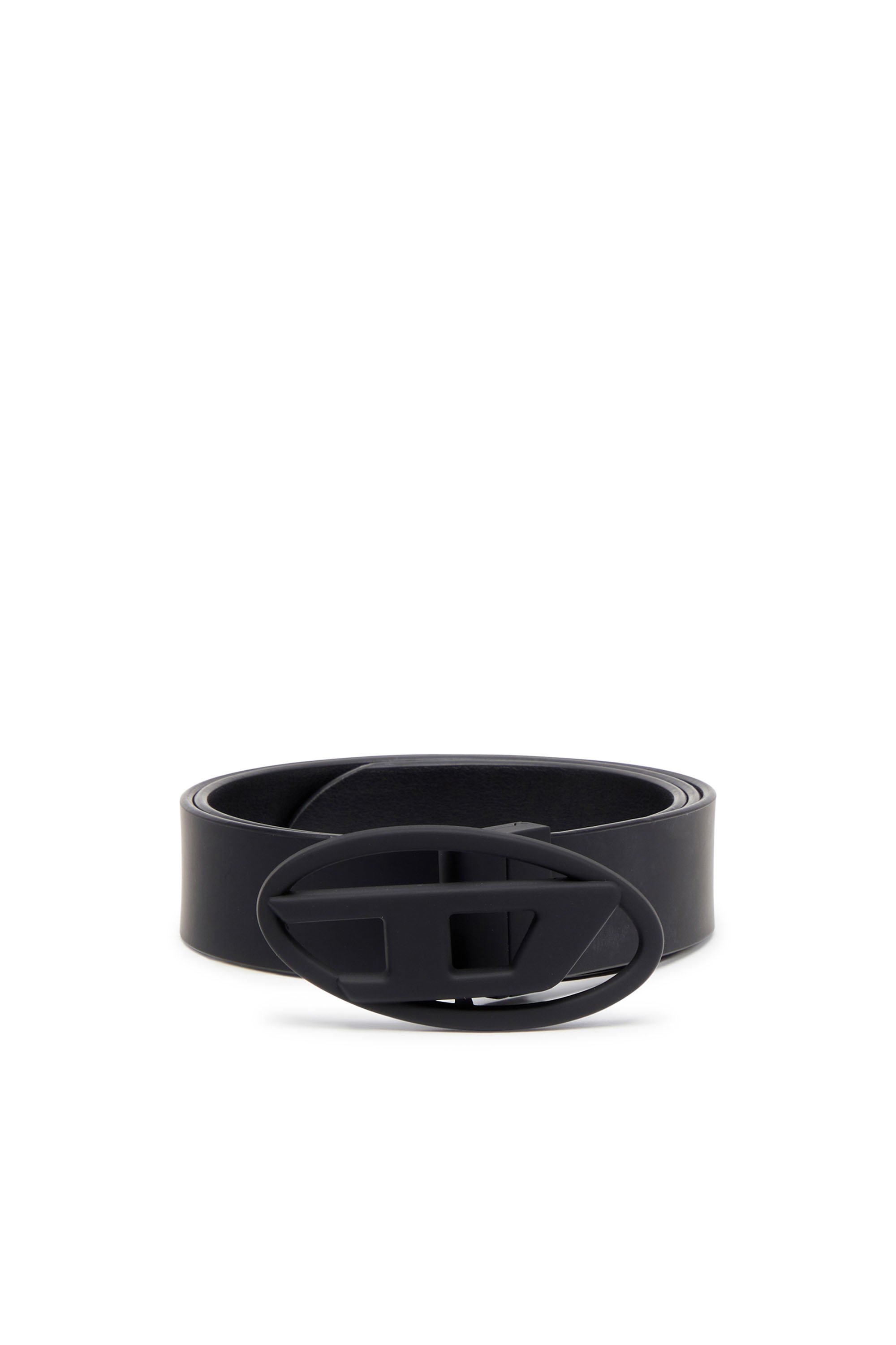 Diesel - B-1DR W REV II 30, Female's Reversible belt in rubberised leather in Black - 1