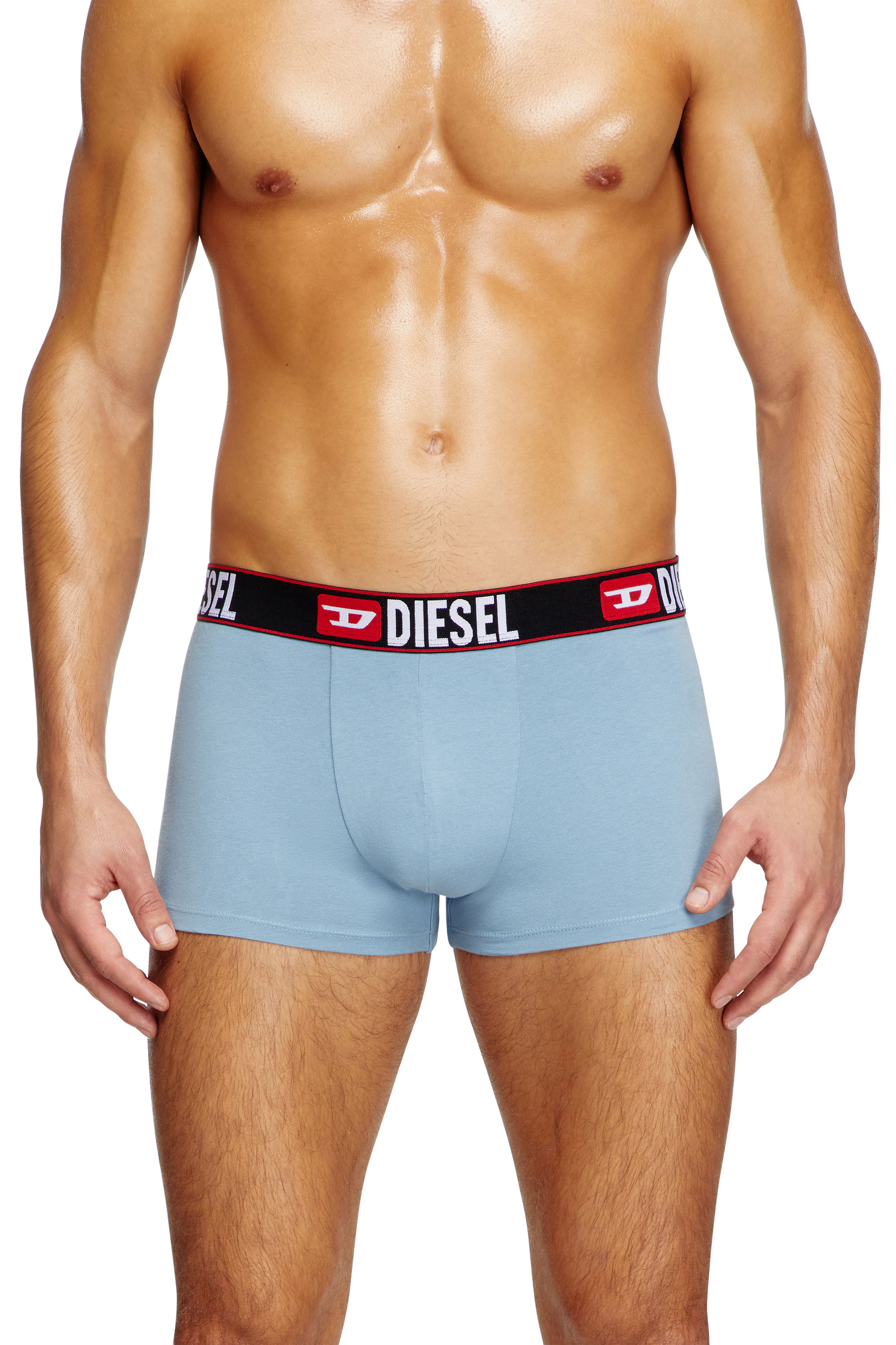 Diesel - UMBX-DAMIENTHREEPACK, Male's 3-pack of boxer briefs with cloudy motif in Blue - 2