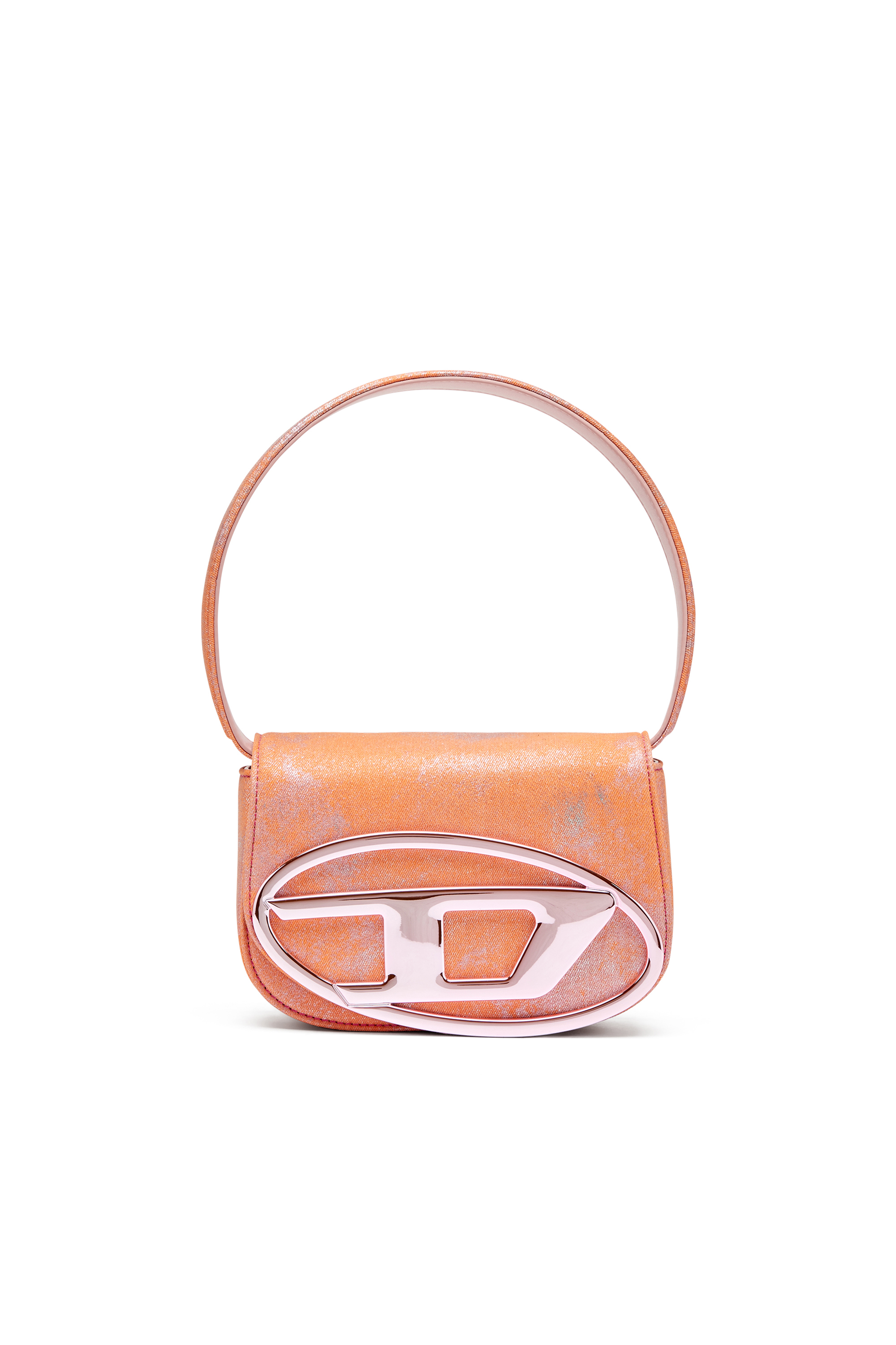 Diesel - 1DR, Female's 1DR-Iconic shoulder bag in pop colour denim in Pink - 1