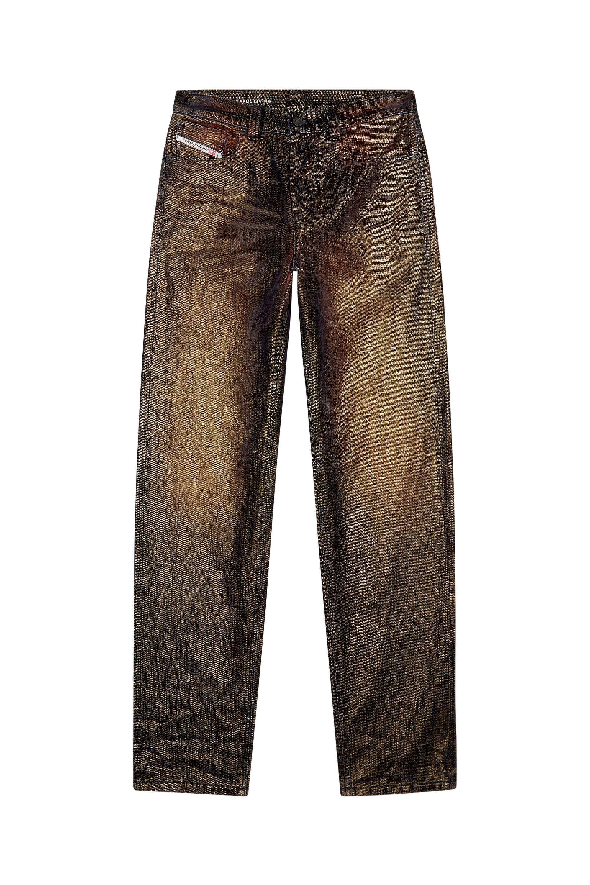 Diesel - Femme Straight Jeans D-Ark 09I50, Noir/Gris foncé - Image 5