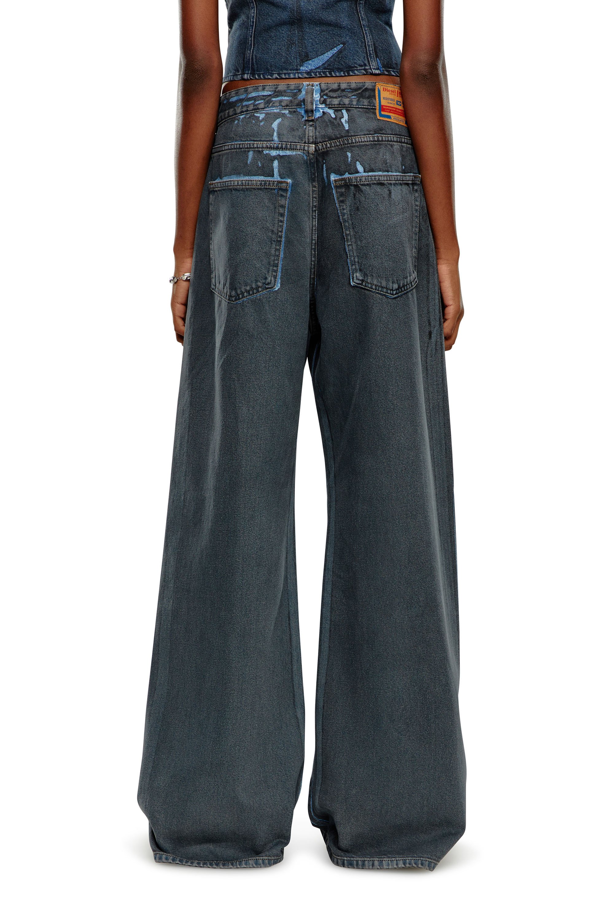 Diesel - Female Straight Jeans 1996 D-Sire 09I47, Black/Dark Grey - Image 4