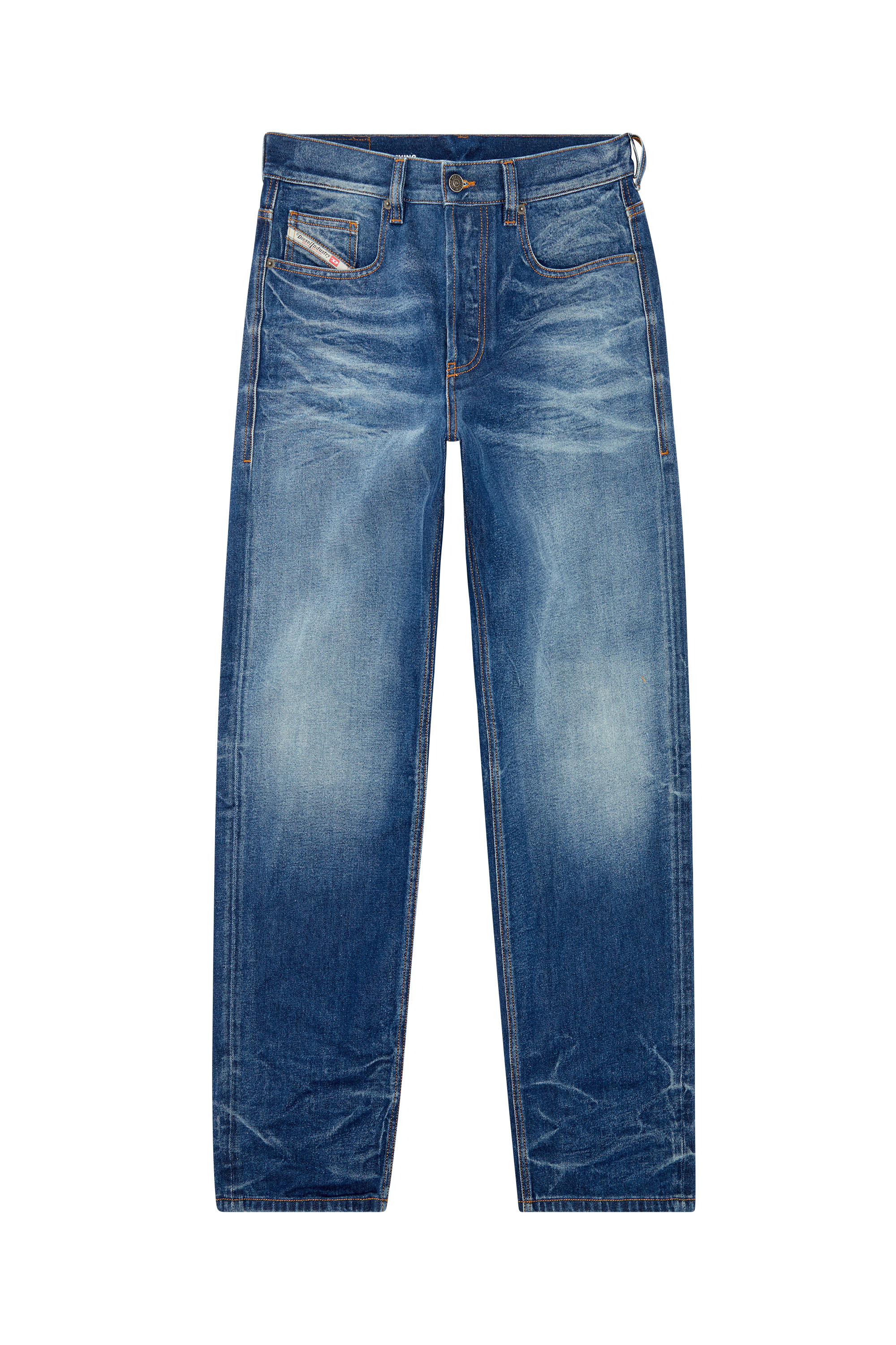 Diesel - Straight Jeans 2010 D-Macs 09I46, Medium Blue - Image 3