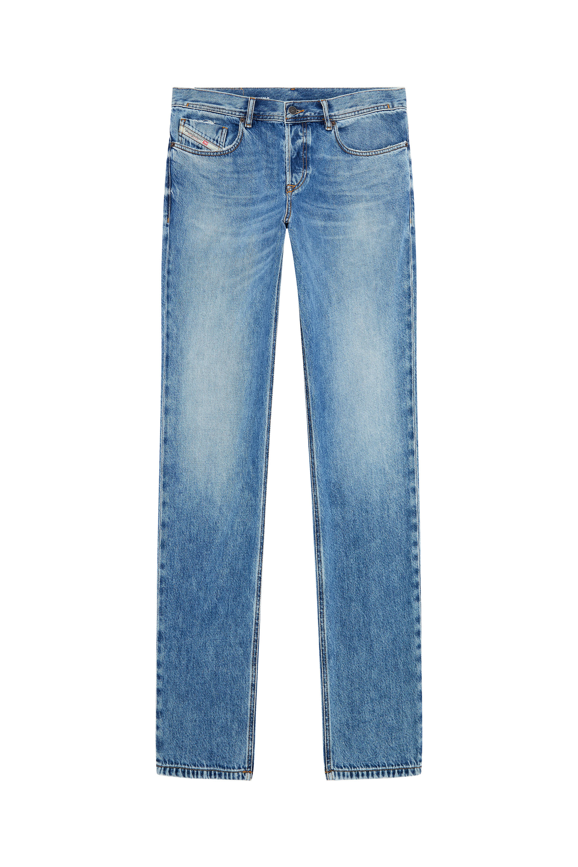 Diesel - Male Tapered Jeans 2023 D-Finitive 09H95, Medium Blue - Image 3