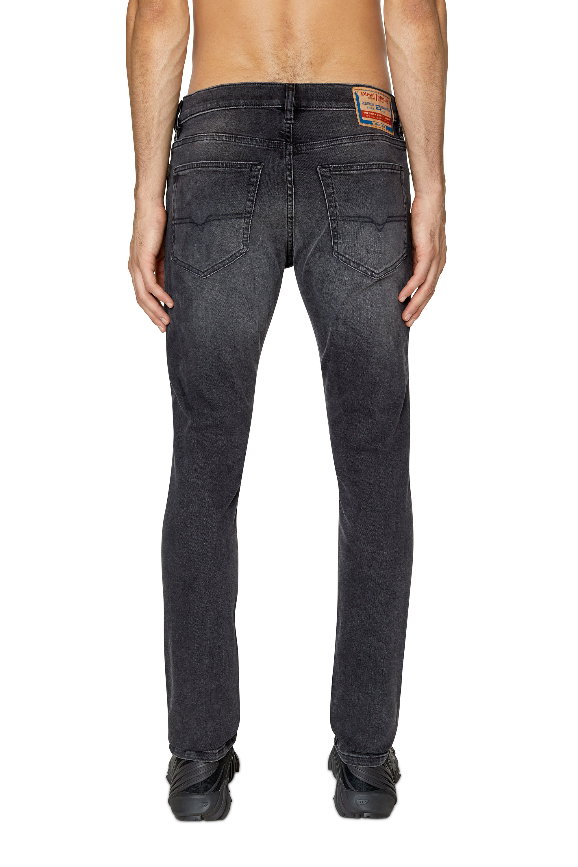 Diesel - D-Luster 0IHAV Slim Jeans, Noir/Gris foncé - Image 4