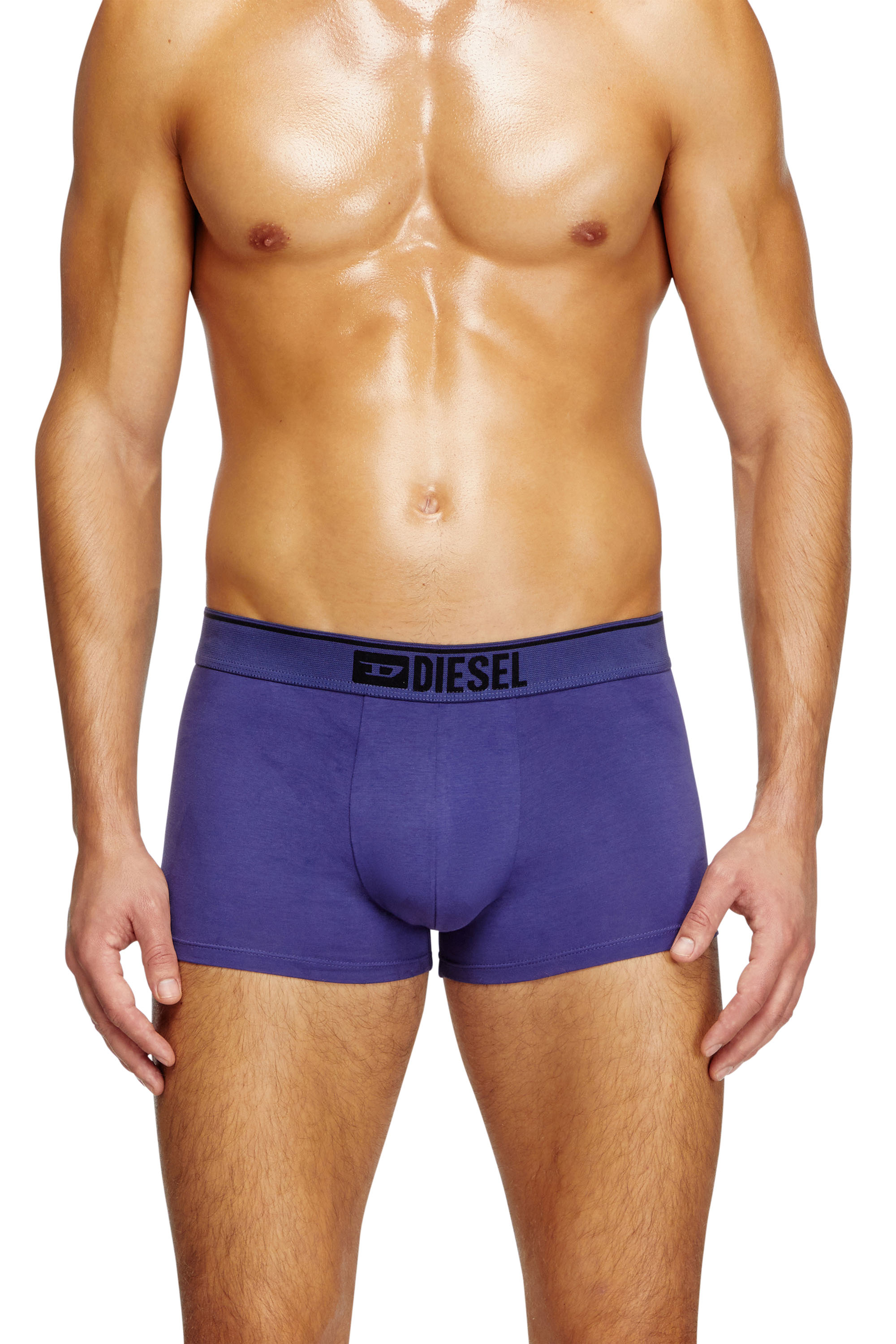 Diesel - UMBX-DAMIENTHREEPACK, Male's 3-pack of boxer briefs in stretch cotton in Black/Blue - 2