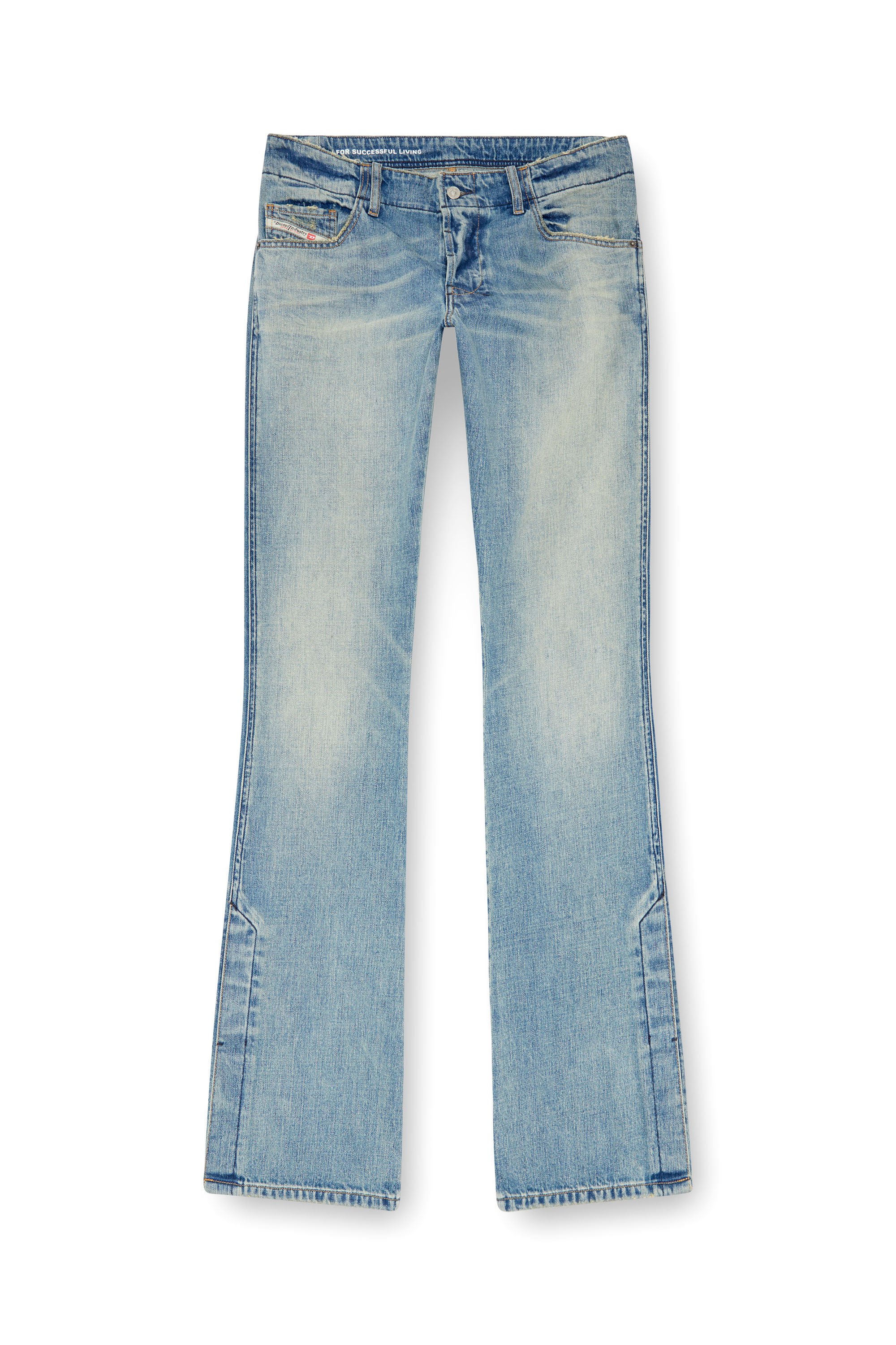 Diesel - Male Bootcut Jeans D-Backler 0GRDN, Light Blue - Image 3
