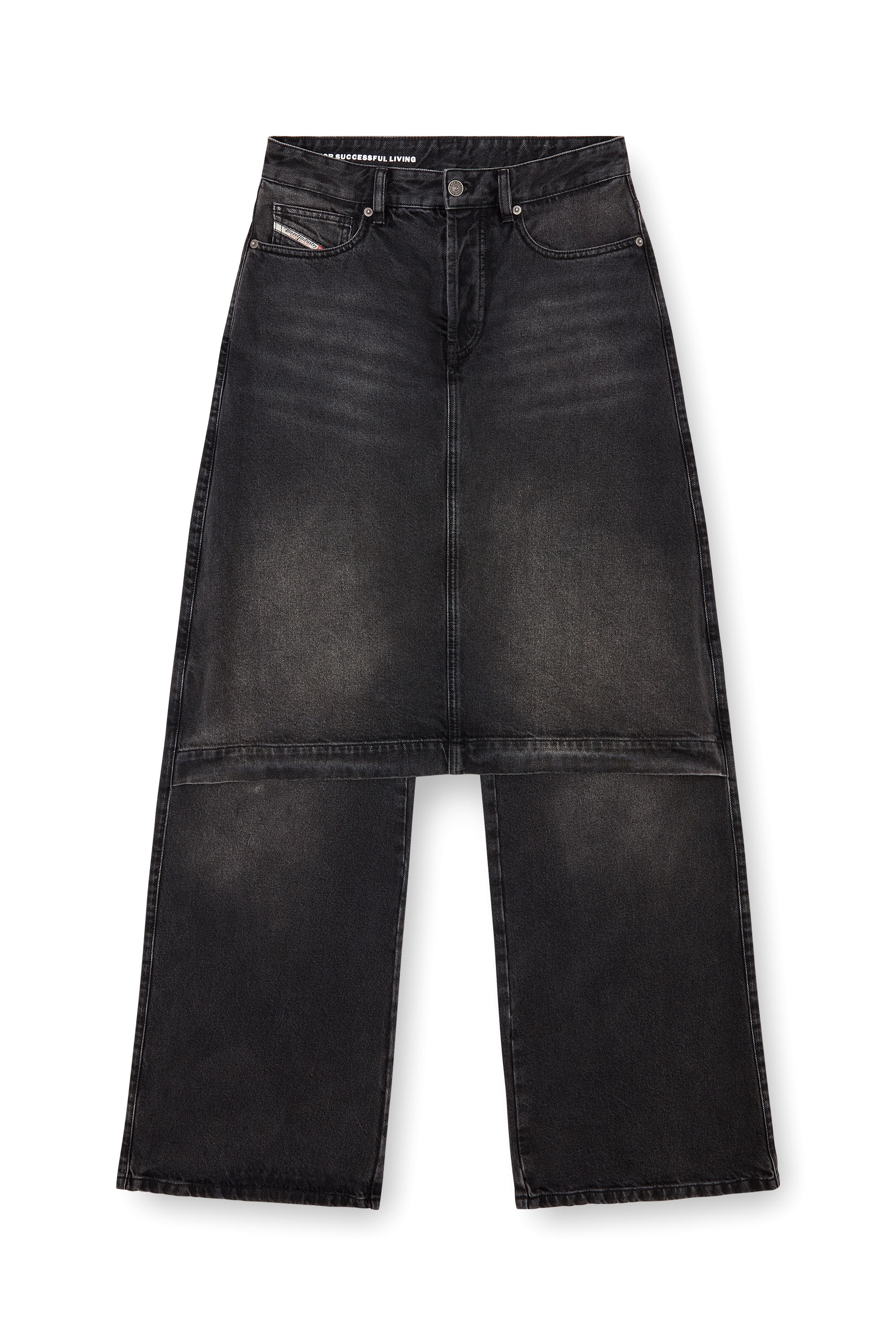 Diesel - Female's Straight Jeans D-Syren 0CBDG, Black/Dark Grey - 3