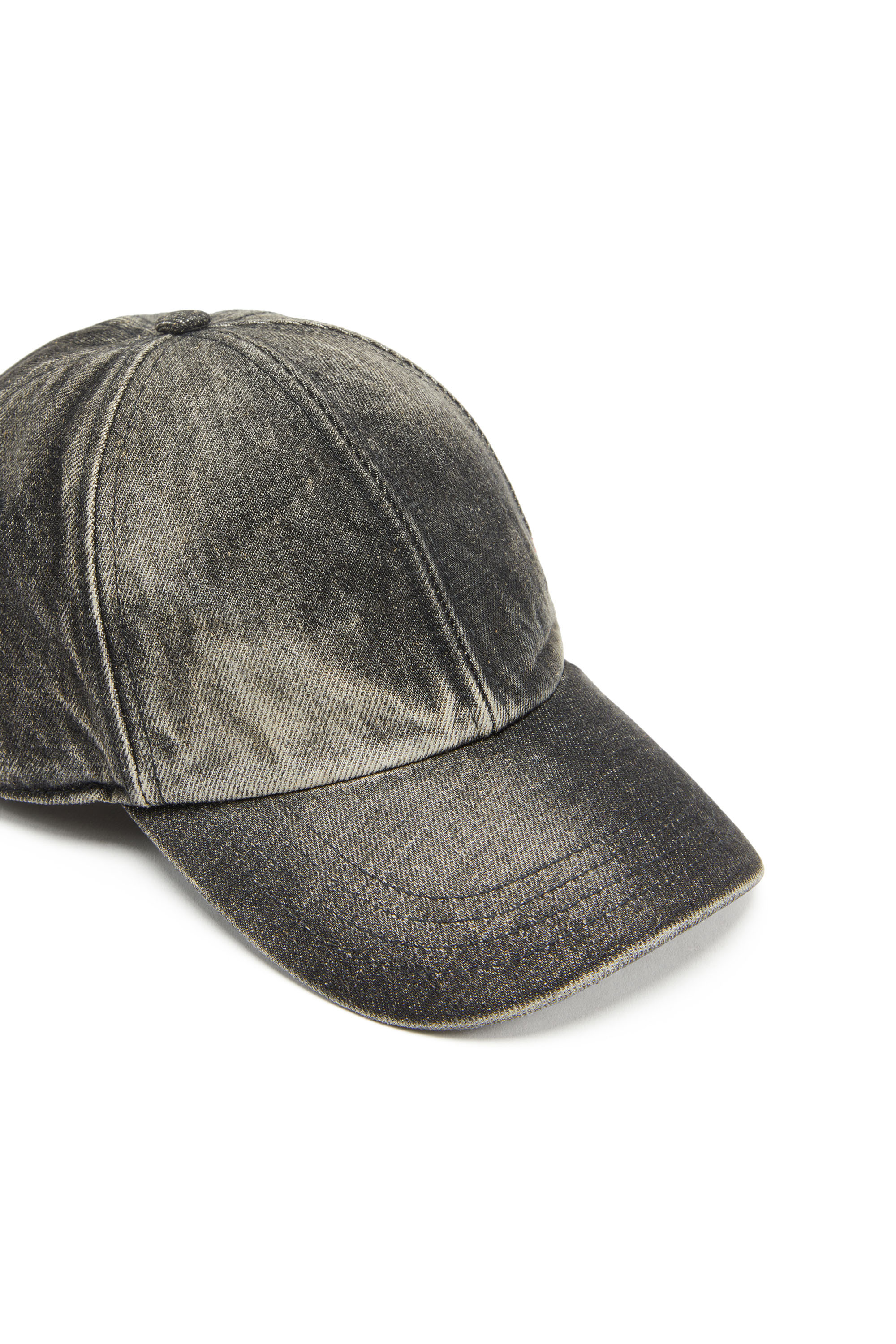 Diesel - C-LUPUS, Male Baseball cap in washed denim in Black - Image 3