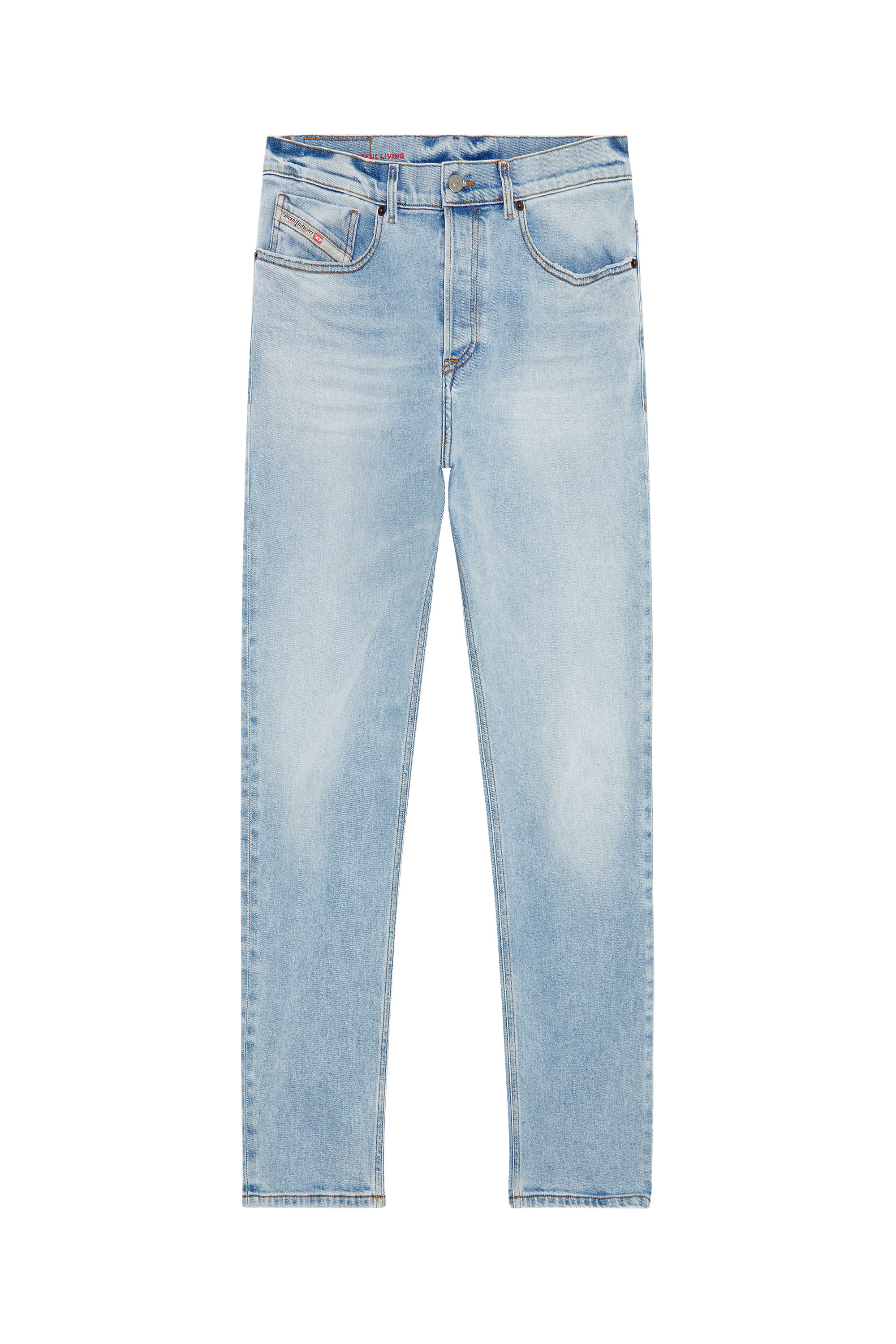 Diesel - Tapered Jeans 2005 D-Fining 09E81, Bleu Clair - Image 5