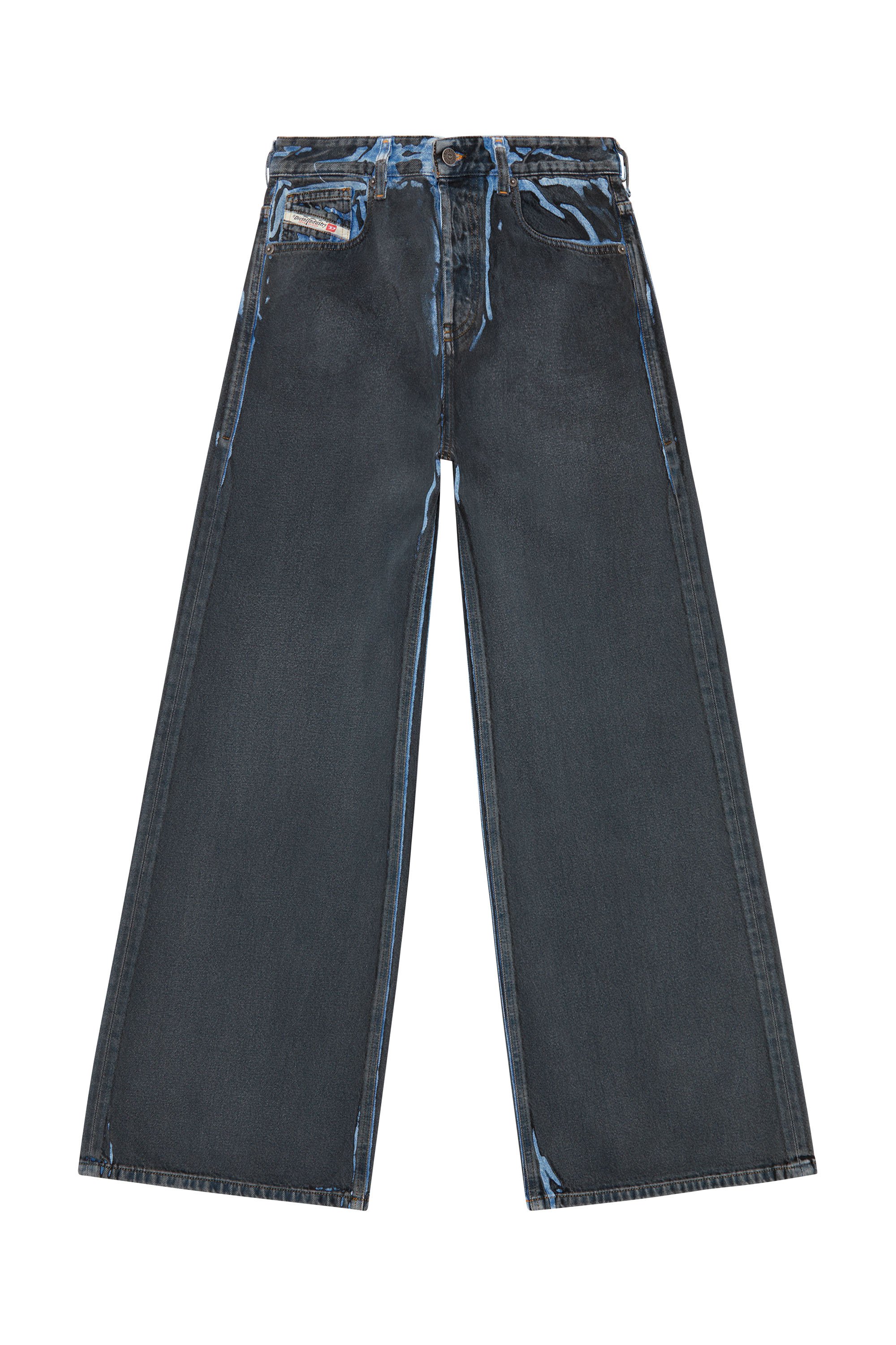 Diesel - Femme Straight Jeans 1996 D-Sire 09I47, Noir/Gris foncé - Image 5