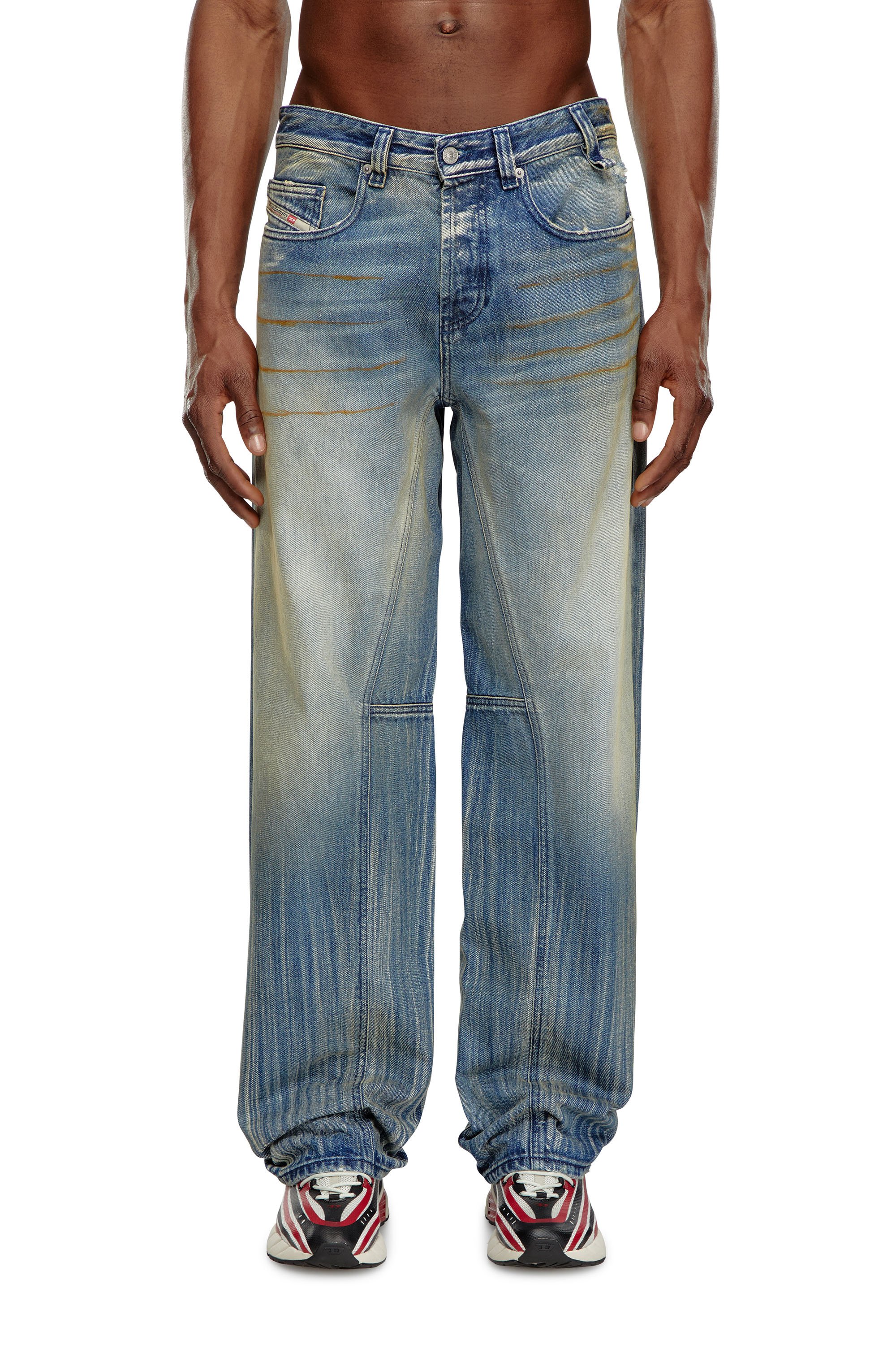 Diesel - Male Straight Jeans 2001 D-Macro 09I97, Medium Blue - Image 1