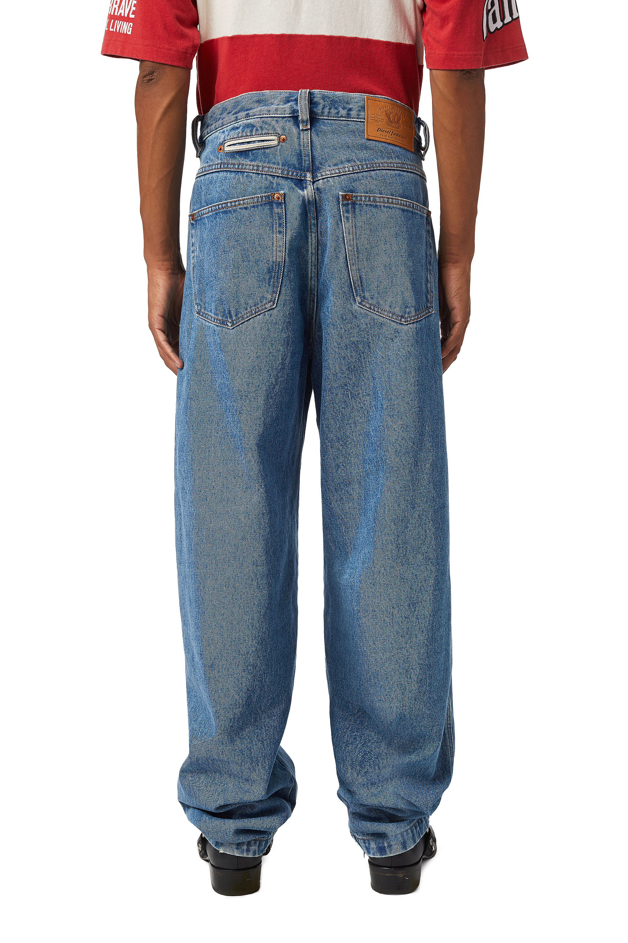 Diesel - DXD-2P1 0EHAP Straight Jeans, Medium Blue - Image 3