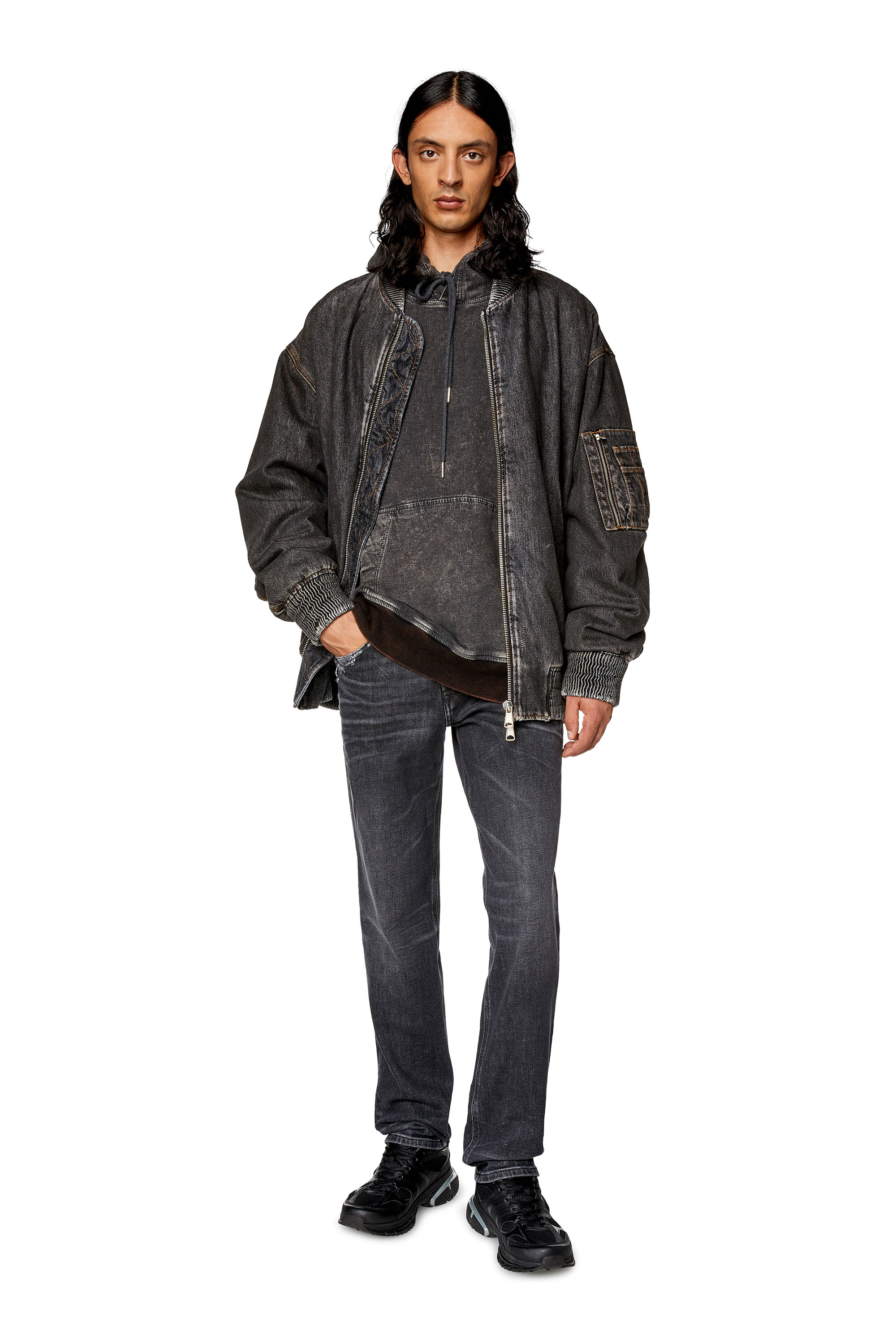 Diesel - Tapered Jeans 2023 D-Finitive 09G23, Black/Dark Grey - Image 2