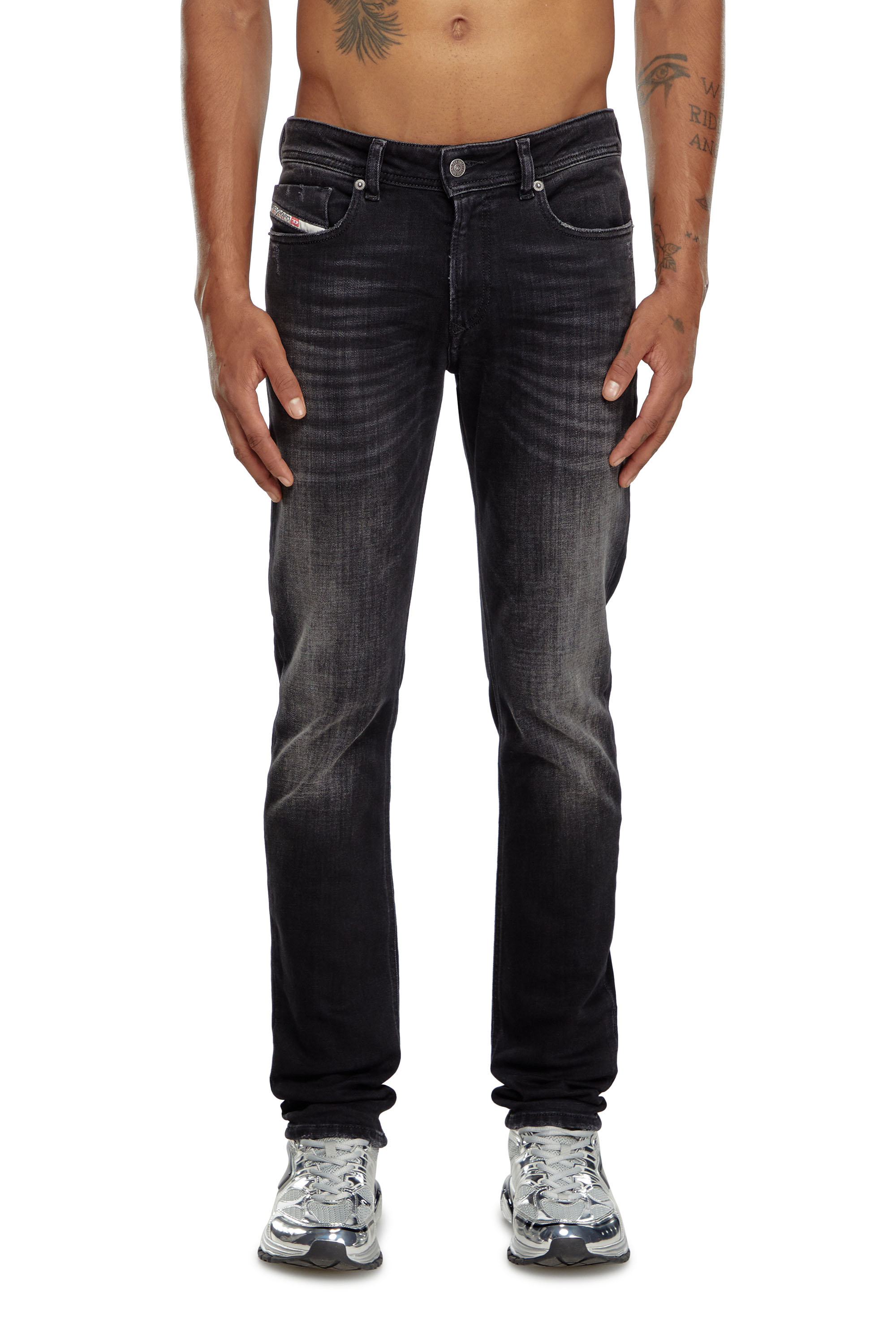 Diesel - Skinny Jeans 1979 Sleenker 09K11 Homme, Noir/Gris foncé - Image 1