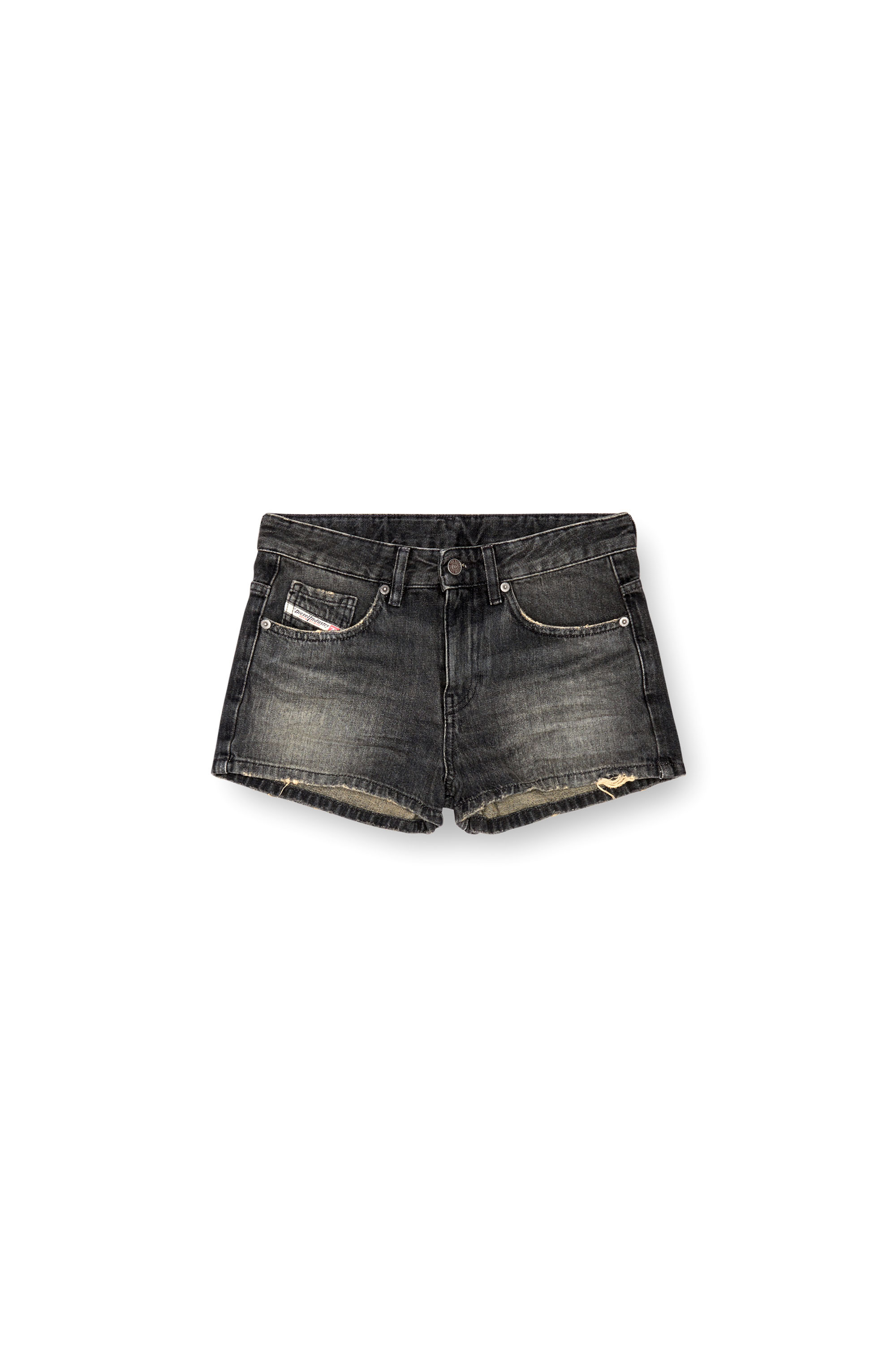 Diesel - DE-YUBA, Short en denim Femme in Noir - 4