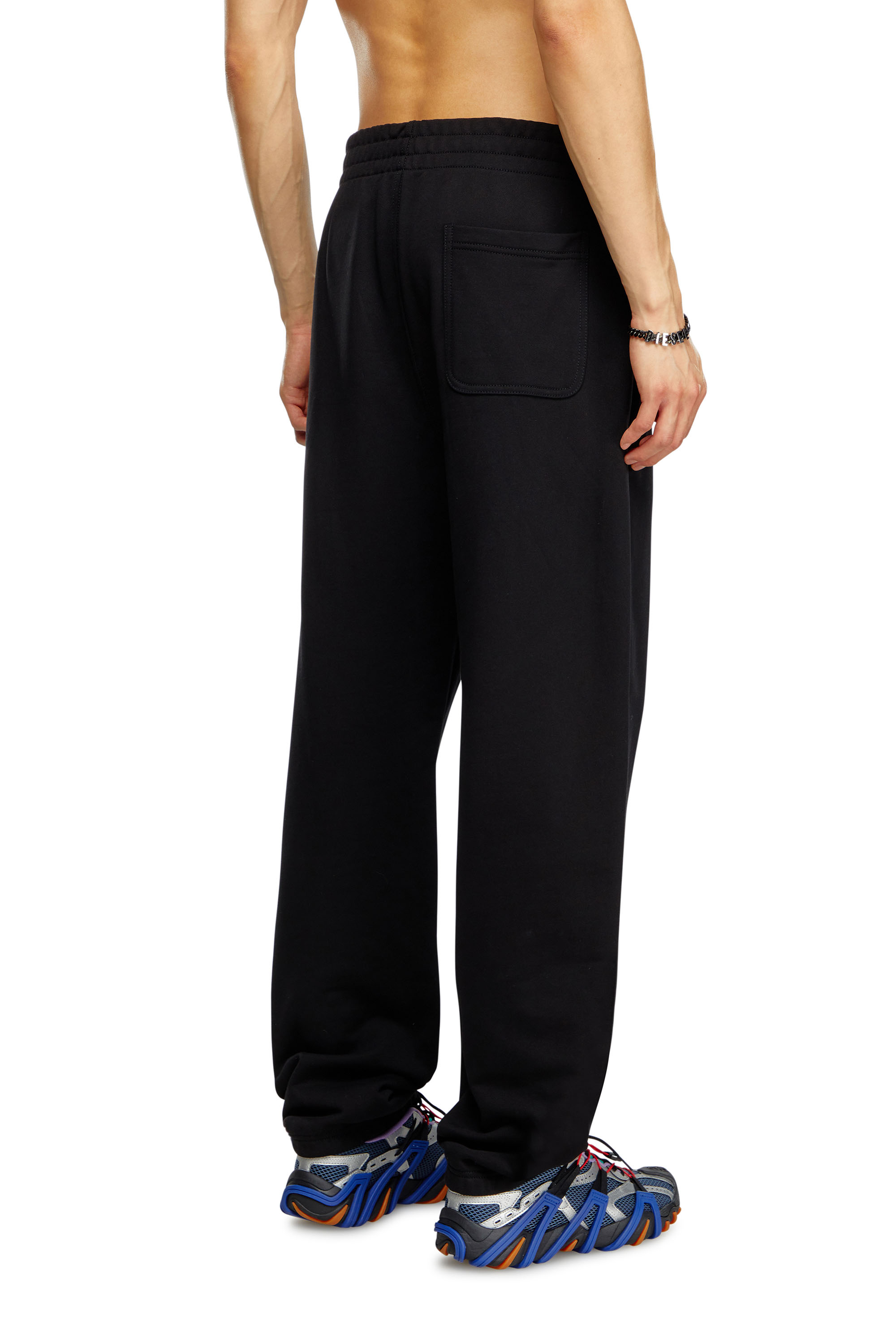 Diesel - P-MARKY-D, Male's Track pants with embroidered D patch in Black - 3