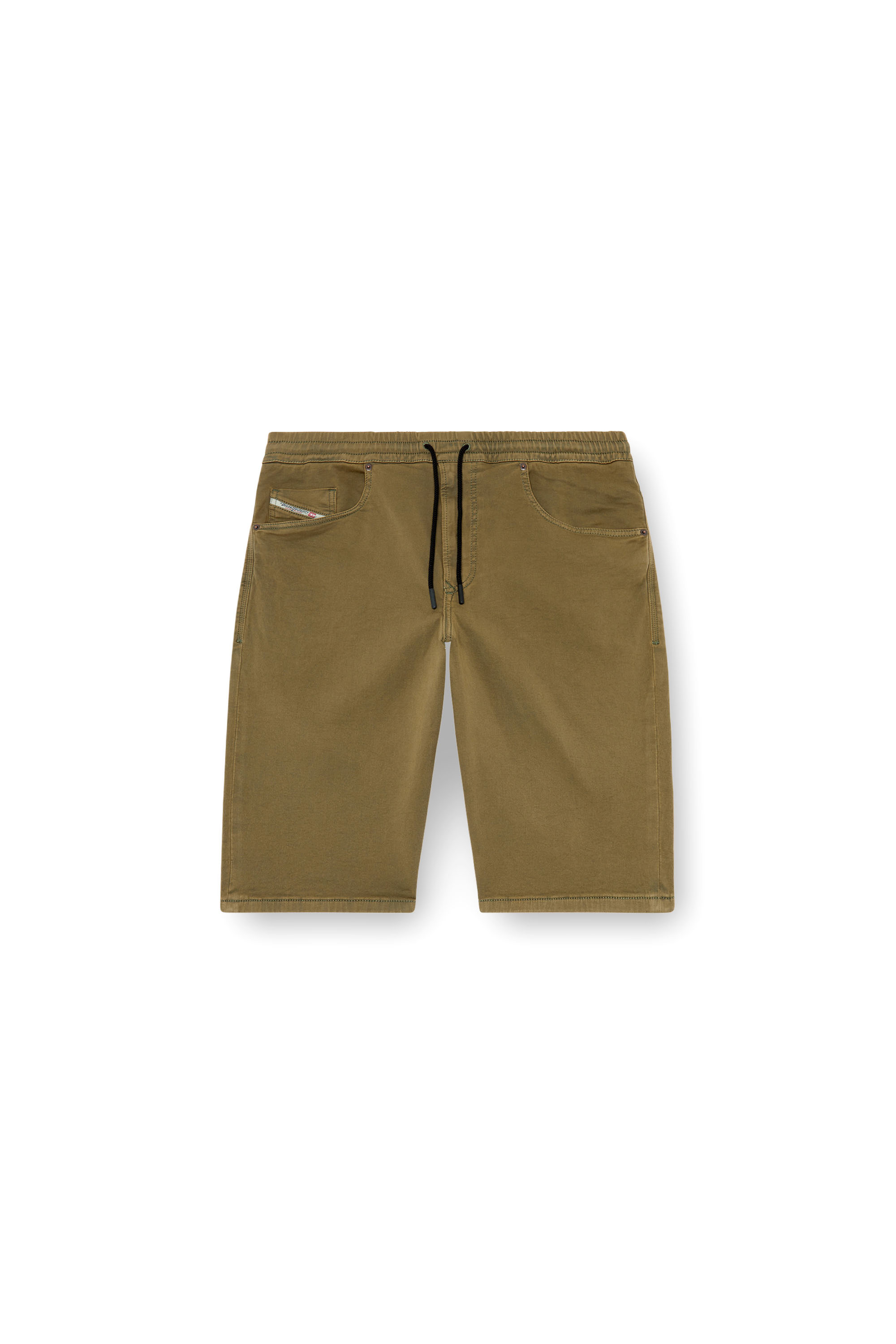 Diesel - 2033 D-KROOLEY-SHORT JOGG, Male's Chino shorts in JoggJeans in Military Green - 5