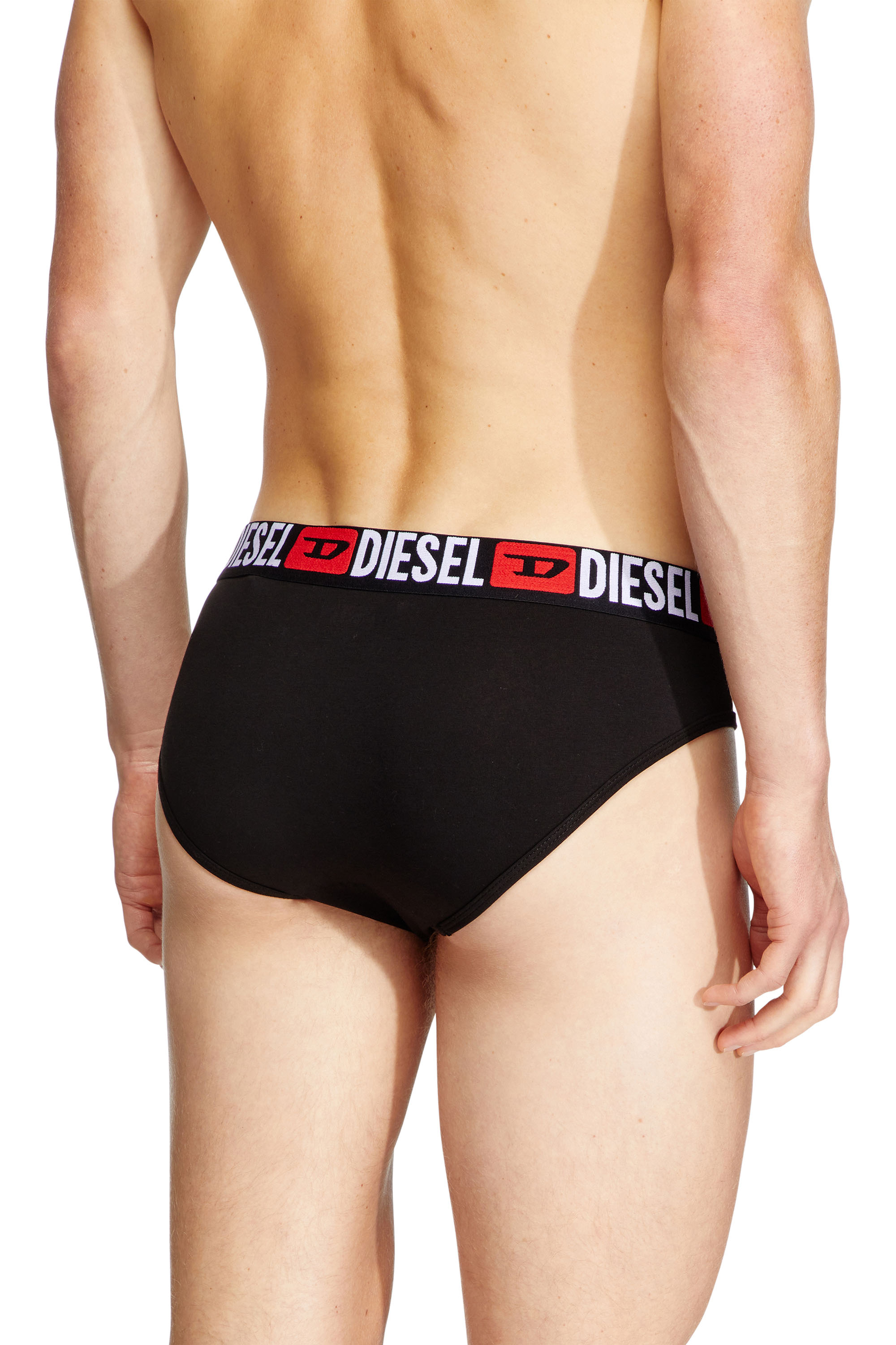 Diesel - UMBR-ANDRETHREEPACK, Lot de trois slips unis Homme in Noir - 4