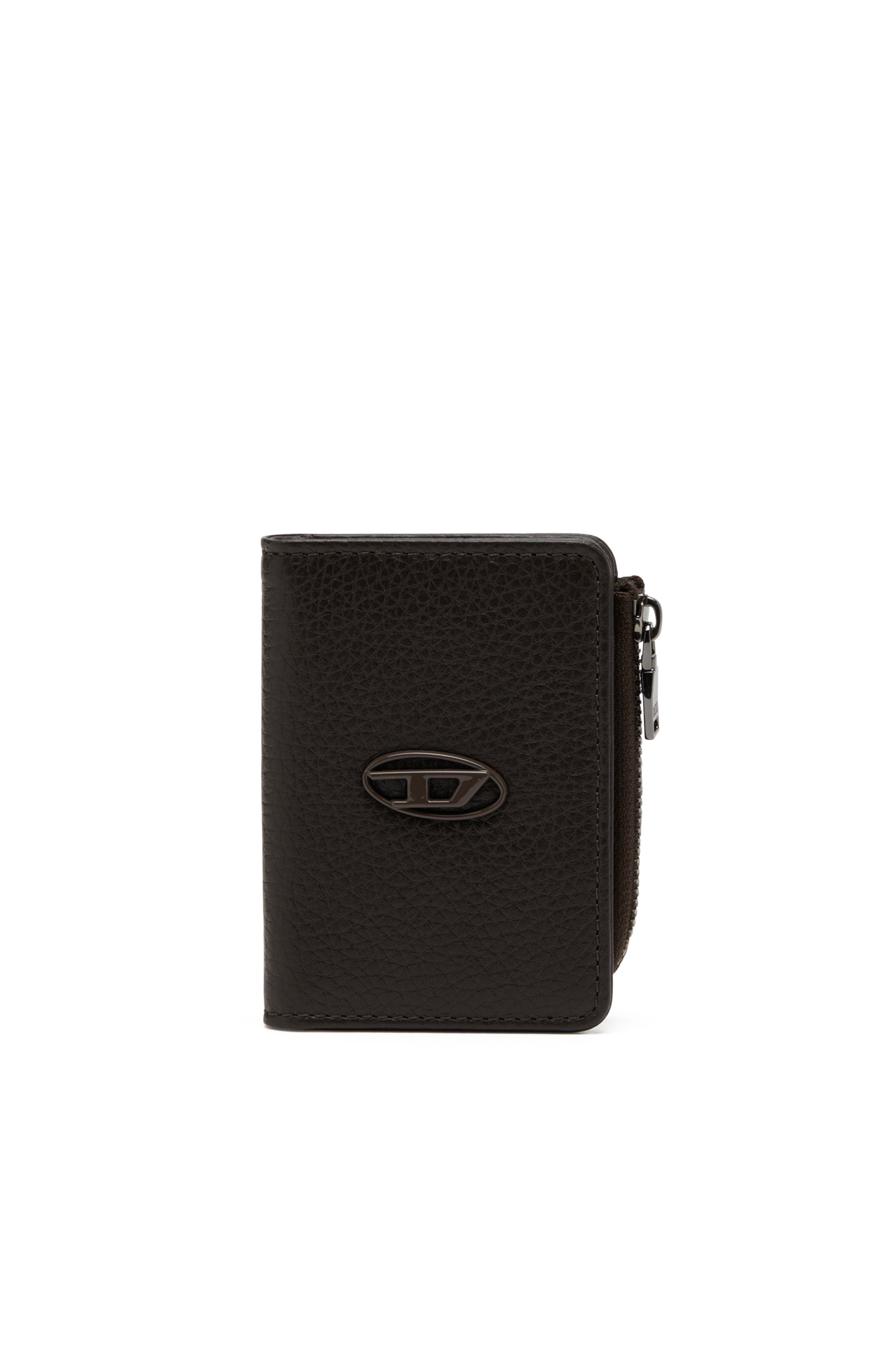 Diesel - HISSU EVO CARD HOLDER L, Male's Leather card holder in Brown - 1