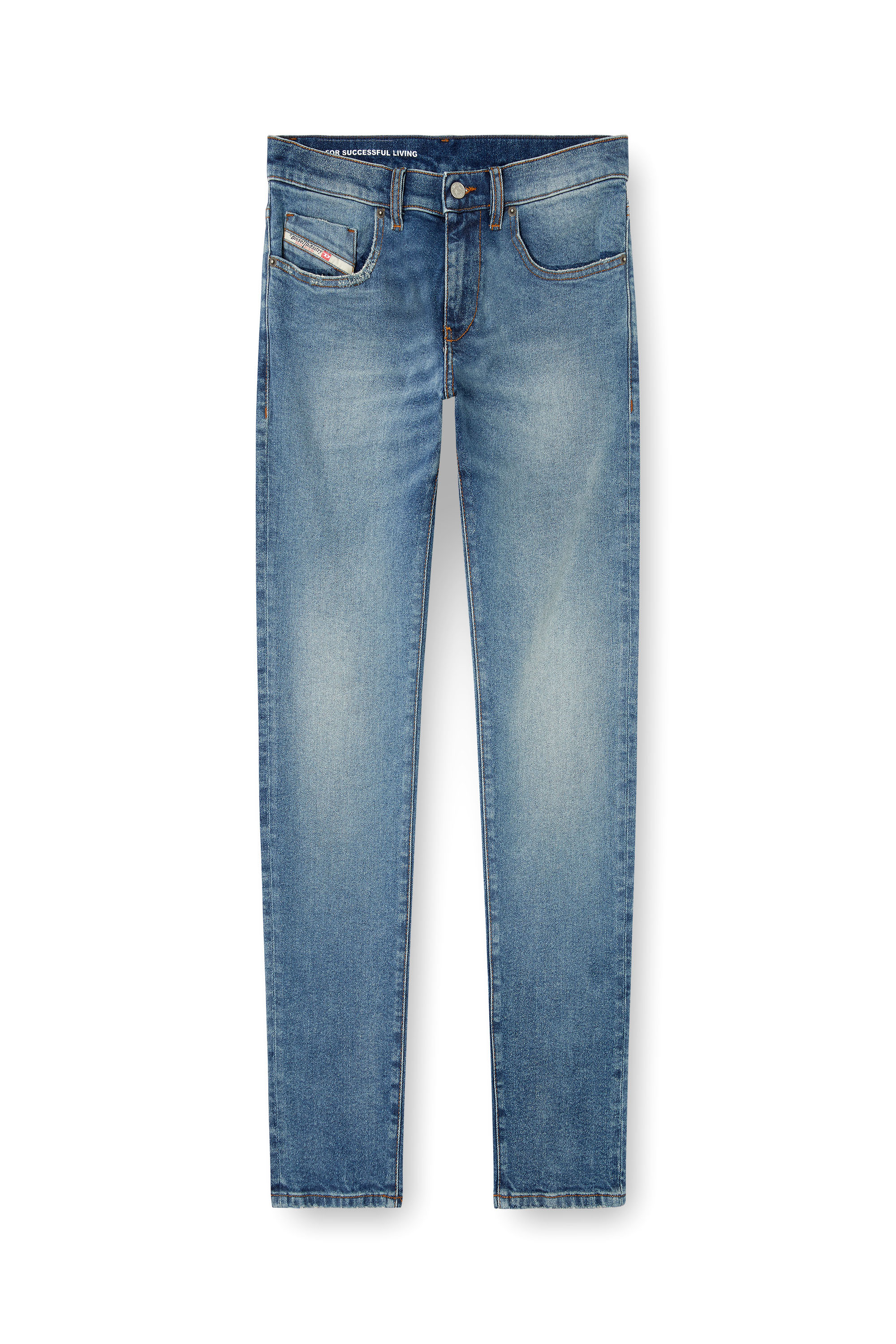 Diesel - Male's Slim Jeans 2019 D-Strukt 0DBEF, Medium Blue - 3