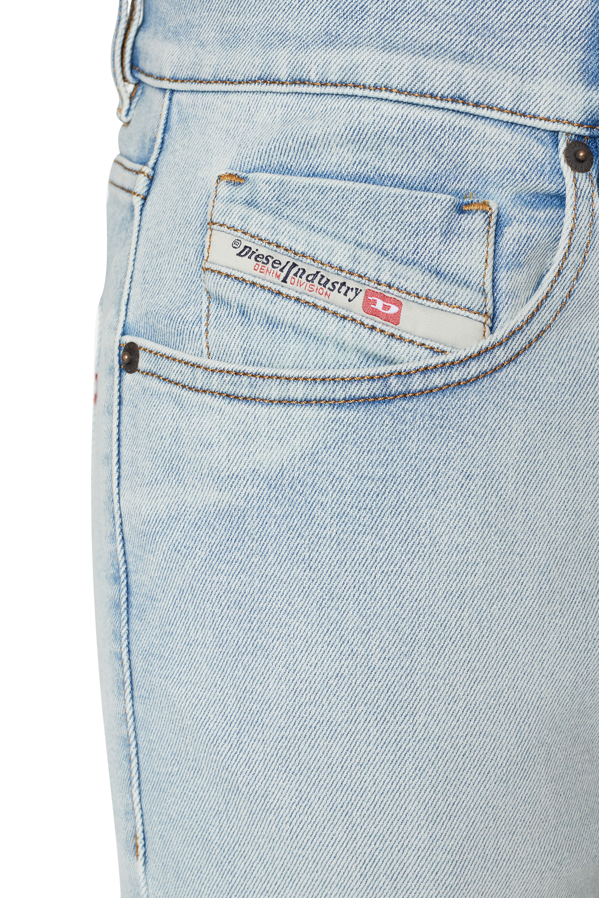 Diesel - Slim Jeans 2019 D-Strukt 09C08, Light Blue - Image 6