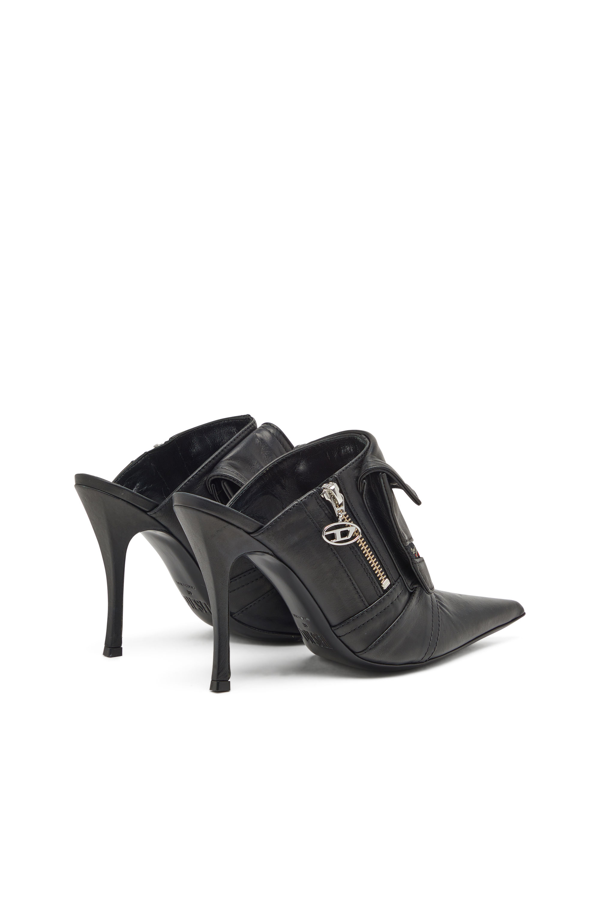 Diesel - D-VENUS POCKET ML, Female D-Venus Pocket Ml Shoes - Ankle boots with utility pockets in Black - Image 3