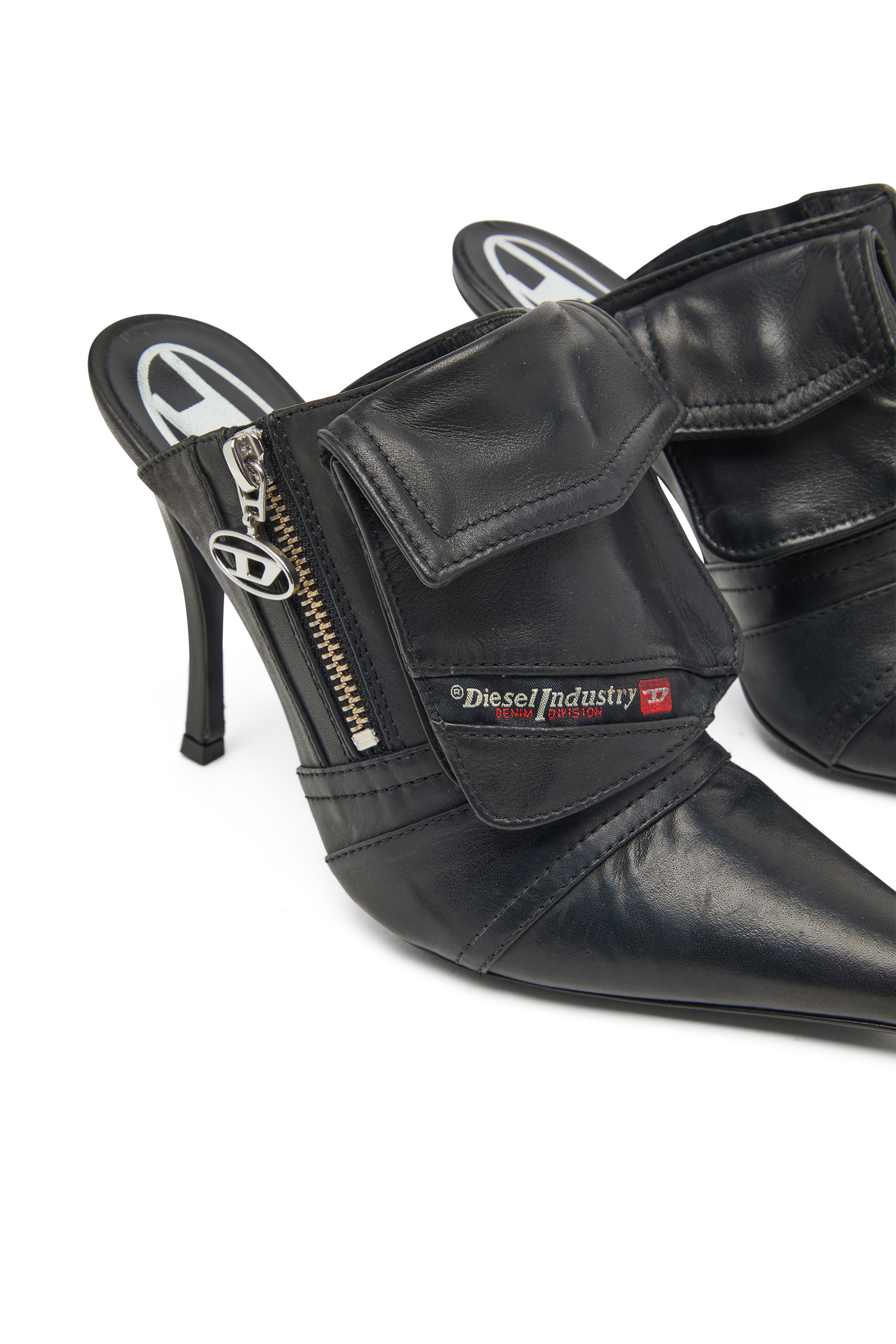 Diesel - D-VENUS POCKET ML, Female D-Venus Pocket Ml Shoes - Ankle boots with utility pockets in Black - Image 4