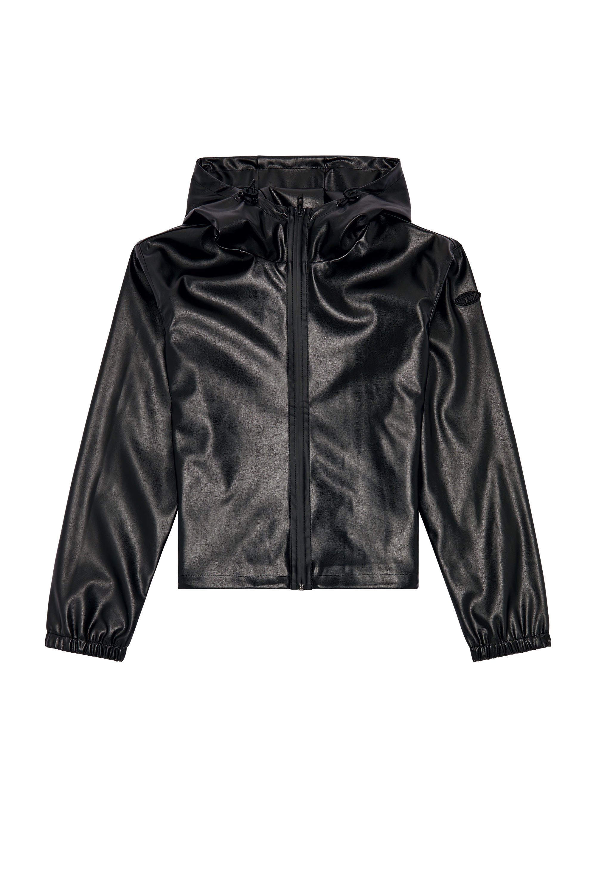 Diesel - G-BONNY-N1, Female Hooded jacket in coated fabric in Black - Image 5
