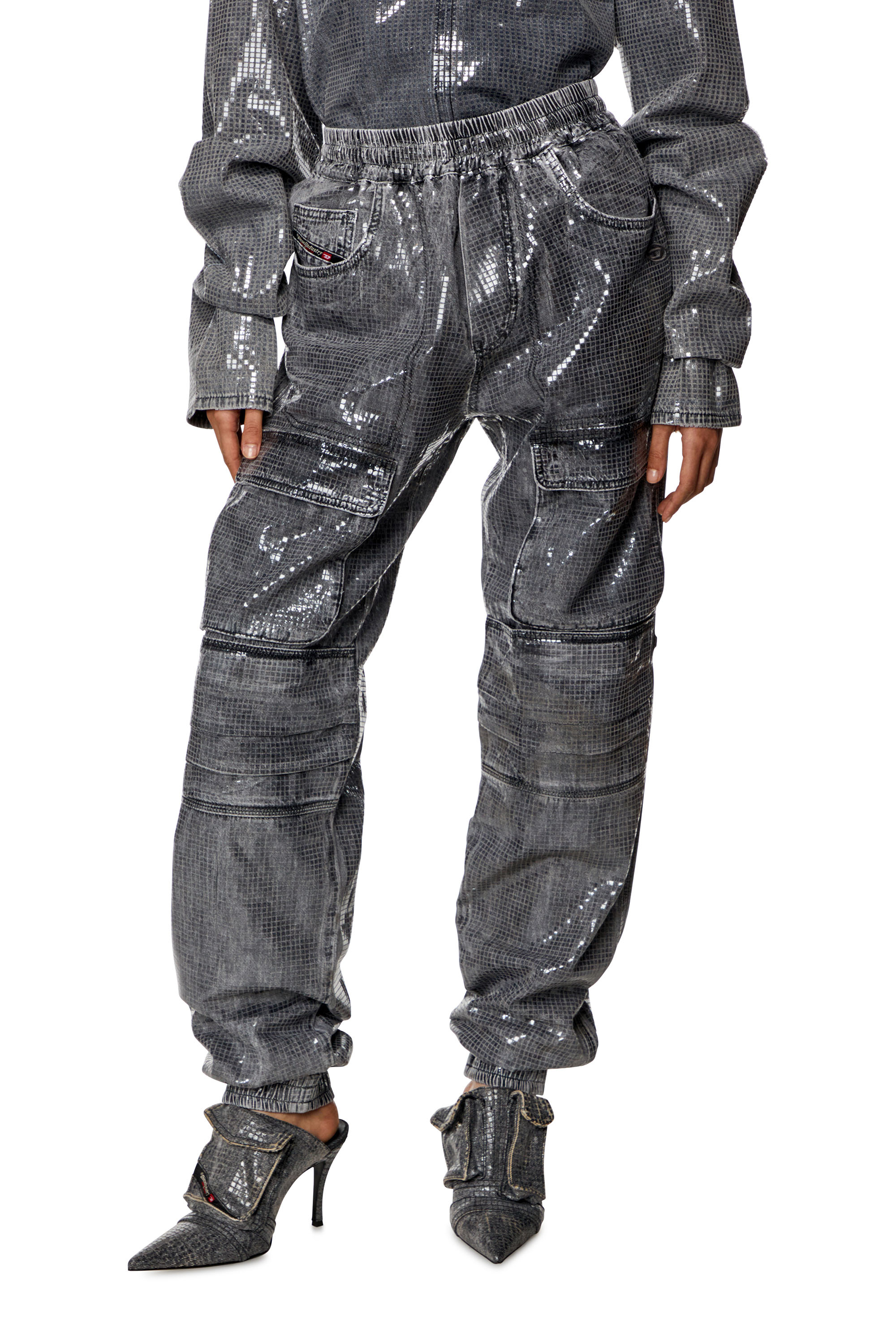 Diesel - Female Straight Jeans D-Mirt 0PGAC, Black/Dark Grey - Image 1