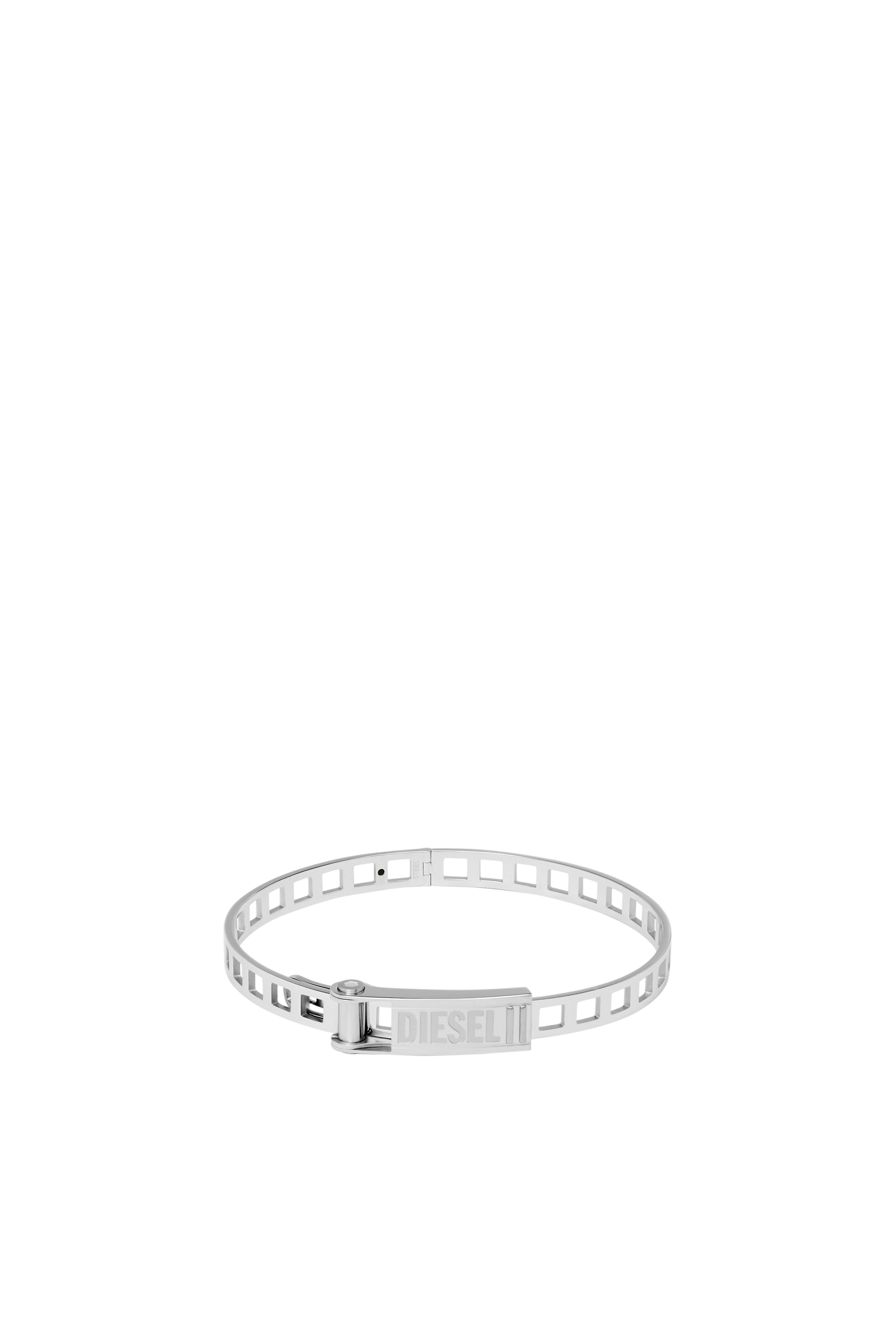 Diesel - DX1356, Unisex Stainless steel stack bracelet in Silver - Image 1