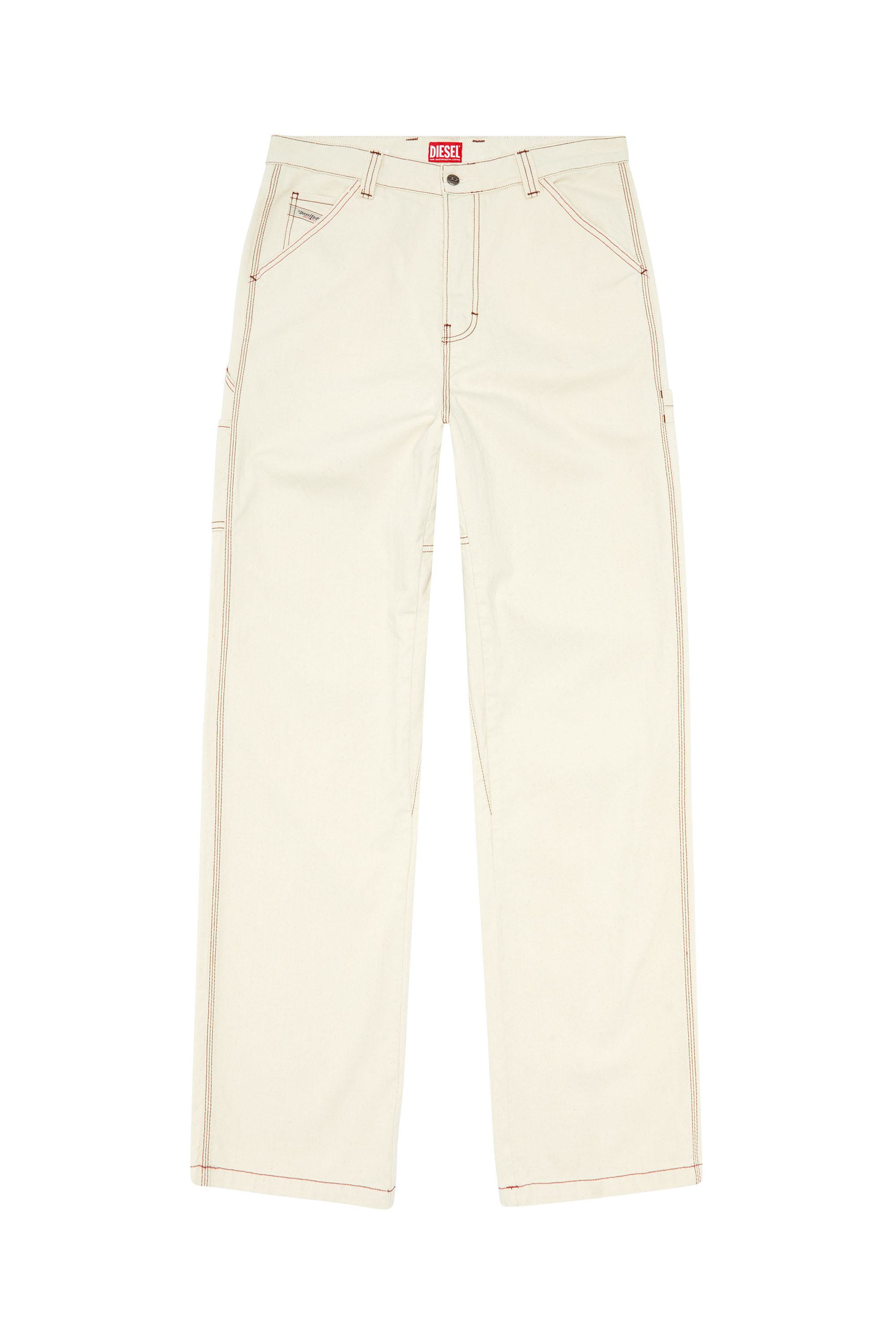 Diesel - Straight Jeans D-Livery 0GRDQ Homme, Blanc - Image 3