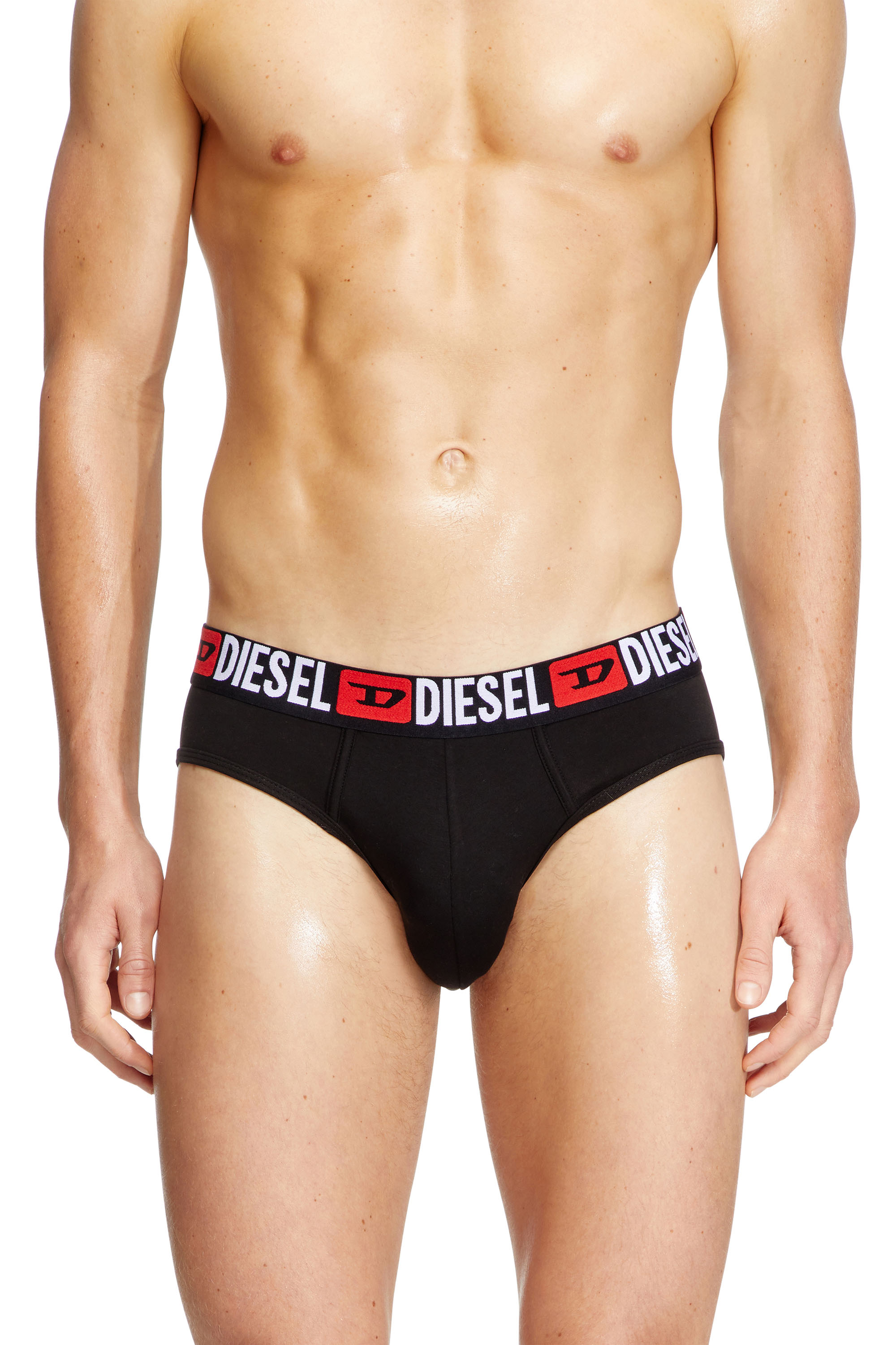 Diesel - UMBR-ANDRETHREEPACK, Lot de trois slips unis Homme in Noir - 3