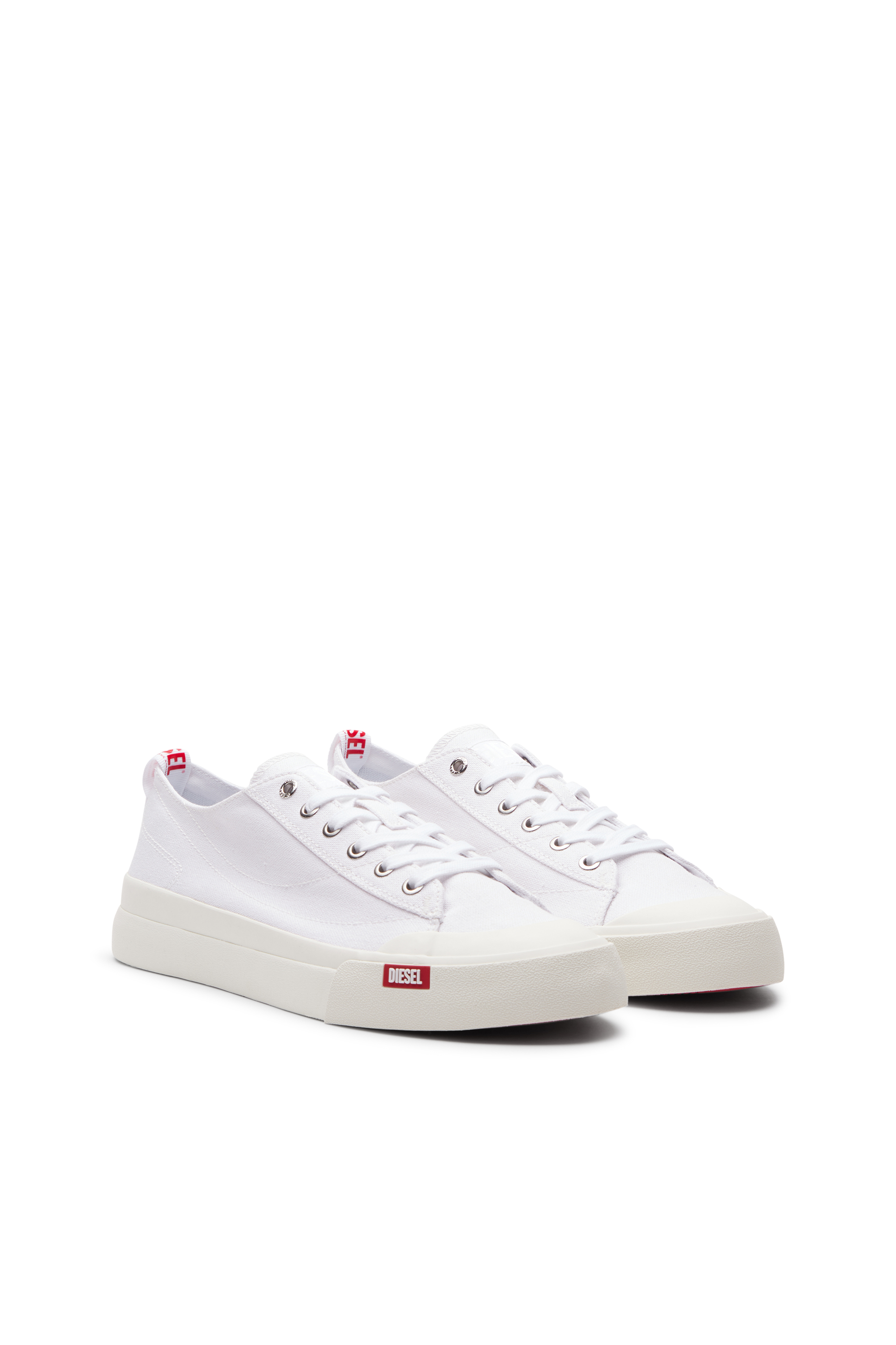 Diesel - S-ATHOS LOW, Male's S-Athos Low-Canvas sneakers in White - 2