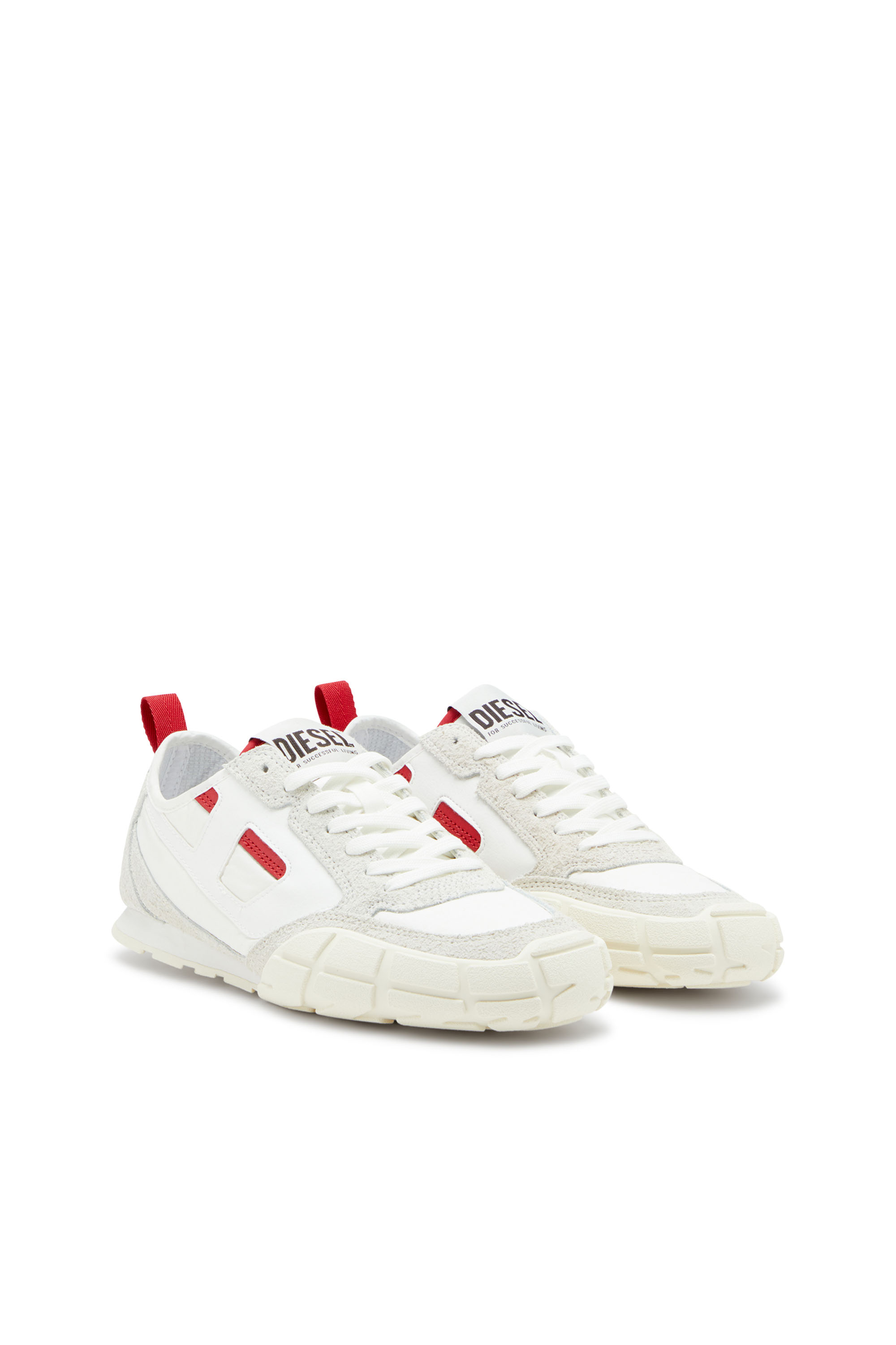 Diesel - S-PAGODHA LOW W, S-Pagodha-Sneakers en cuir, suède et tissu indéchirable Femme in Polychrome - 2