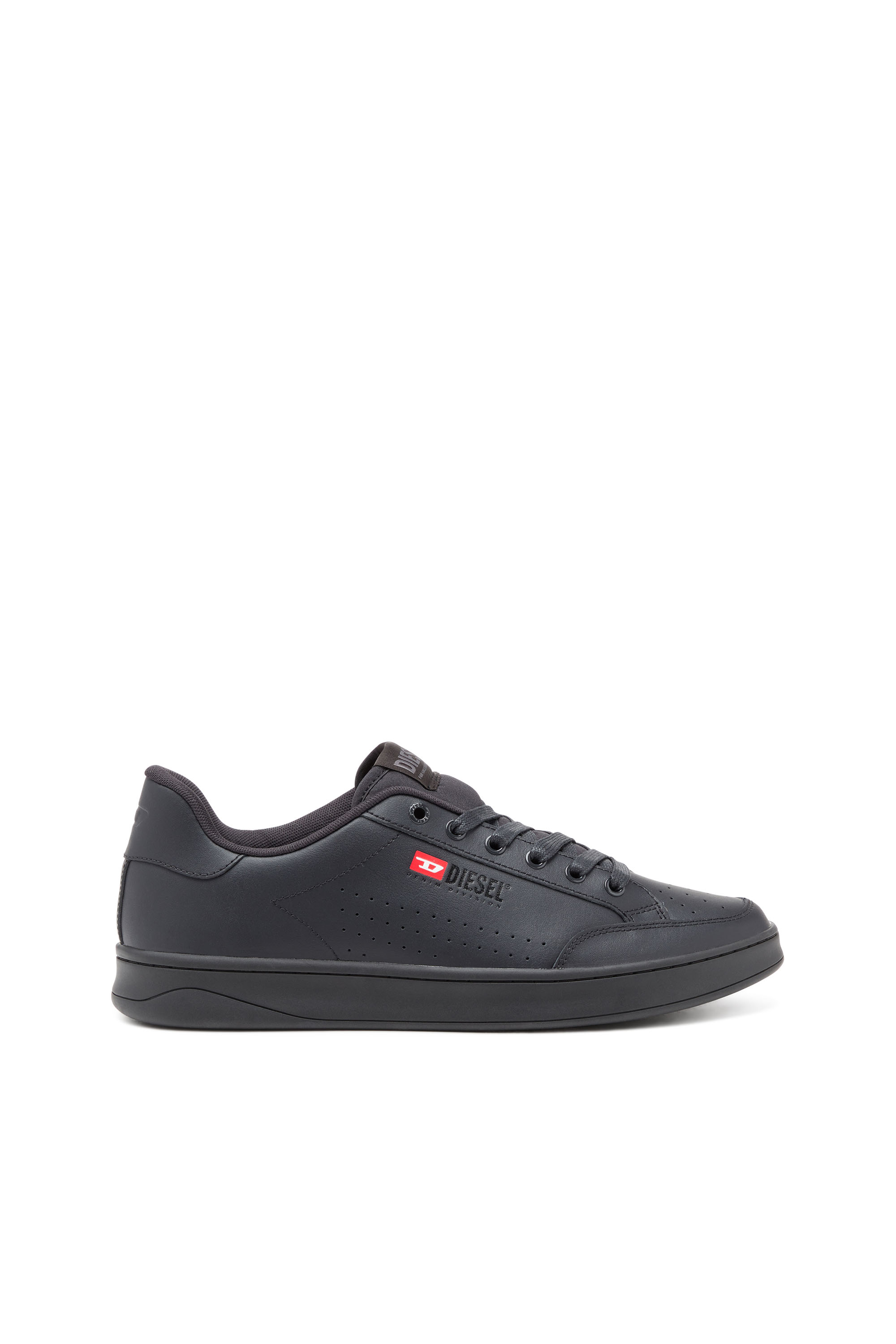 Diesel - S-ATHENE VTG, Male's S-Athene-Low-top sneakers in leather and nylon in Black - 1