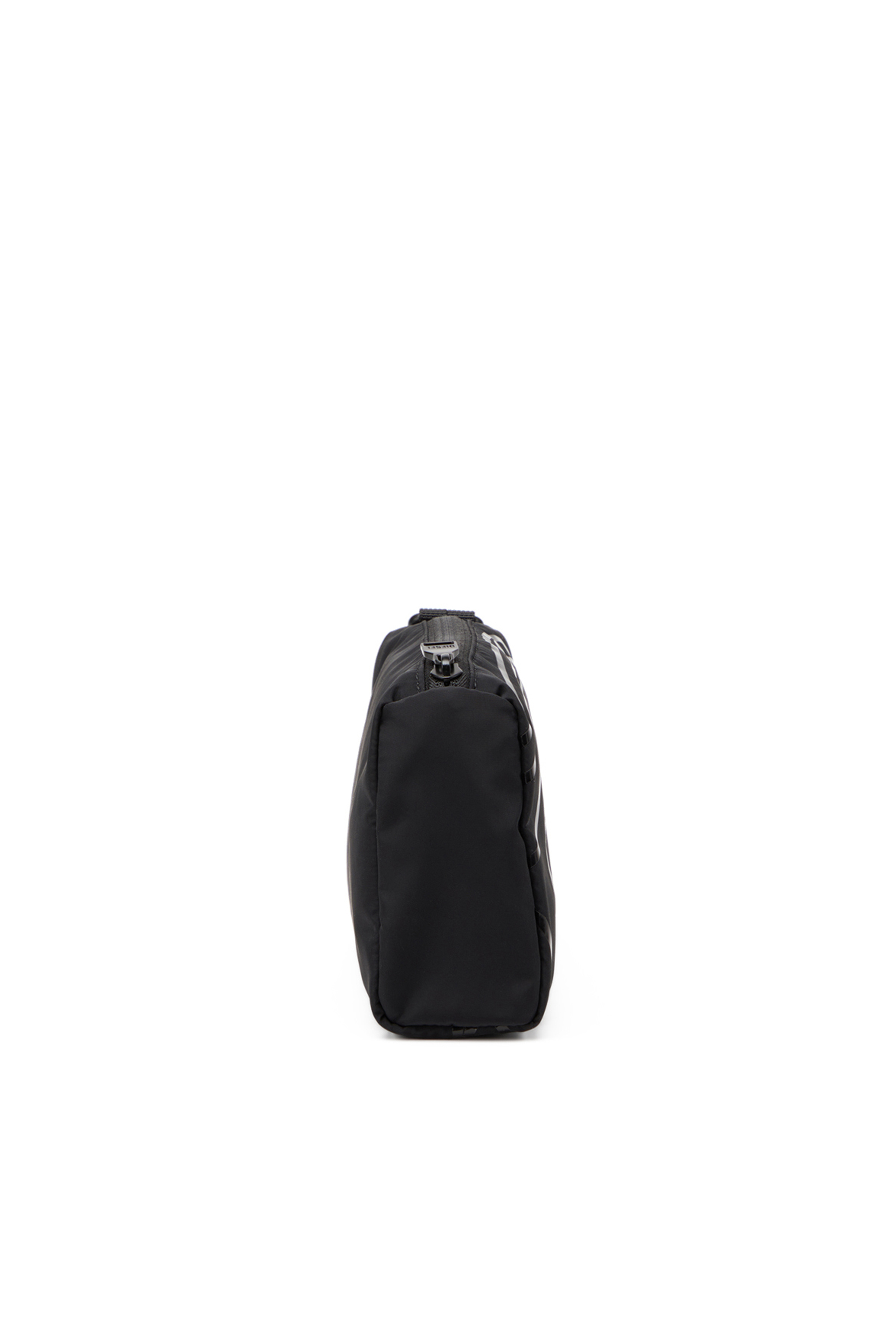 Diesel - DRAPE POUCH, Male's Nylon pouch with Oval D print in Black - 4