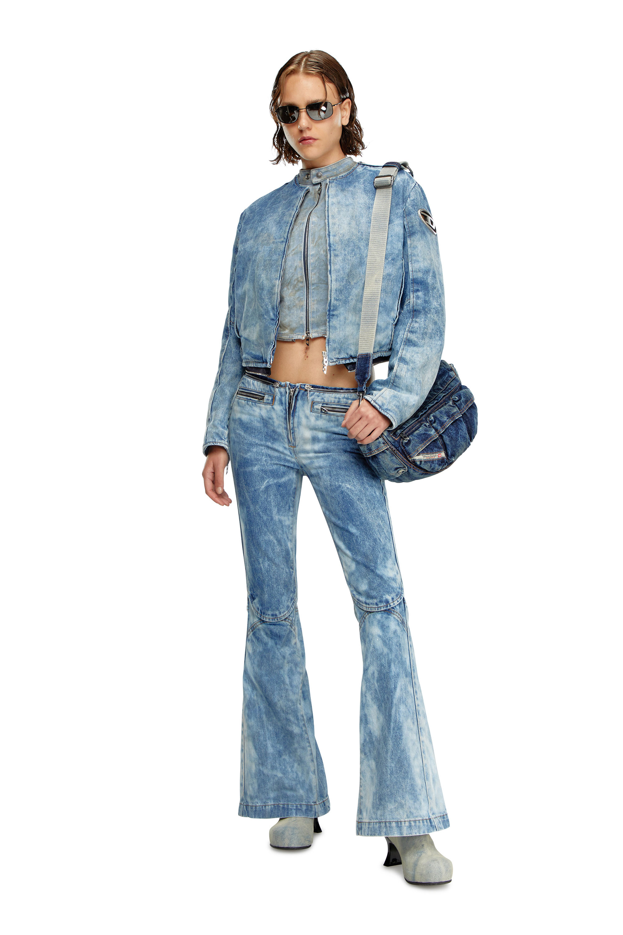 Diesel - Femme Straight Jeans D-Gen 0PGAM, Bleu Clair - Image 1
