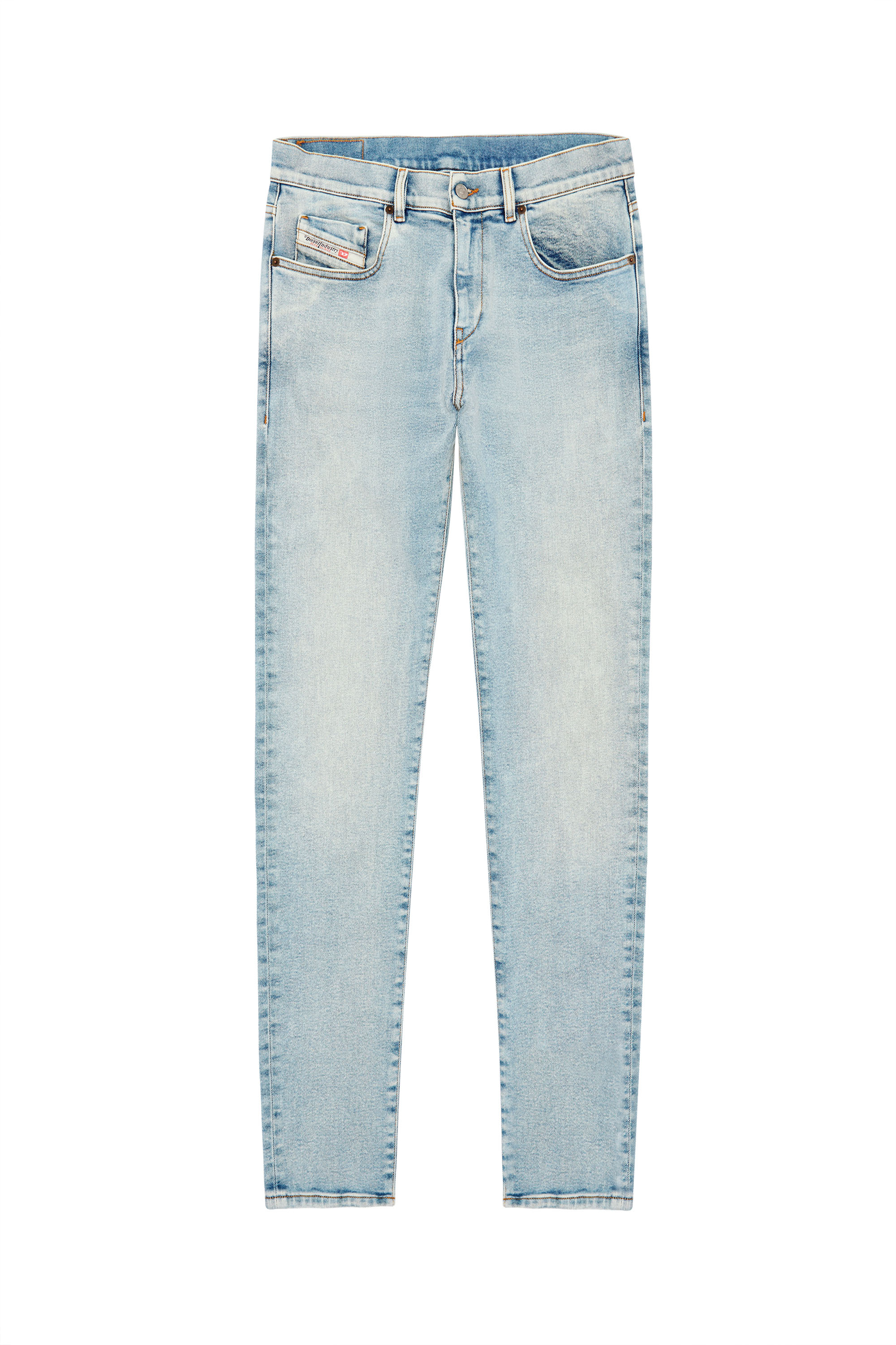 Diesel - Slim Jeans 2019 D-Strukt 09C08, Bleu Clair - Image 7