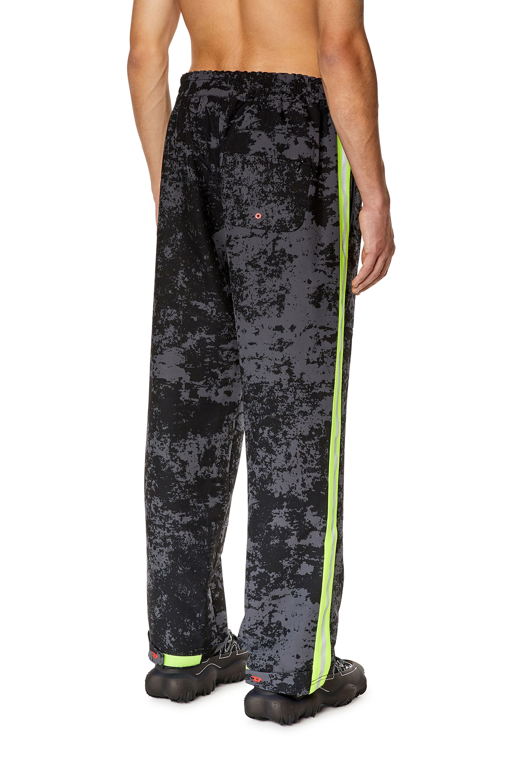 Diesel - AMWB-WINSTON-WT30, Male Woven track pants with cloudy print in Multicolor - Image 2