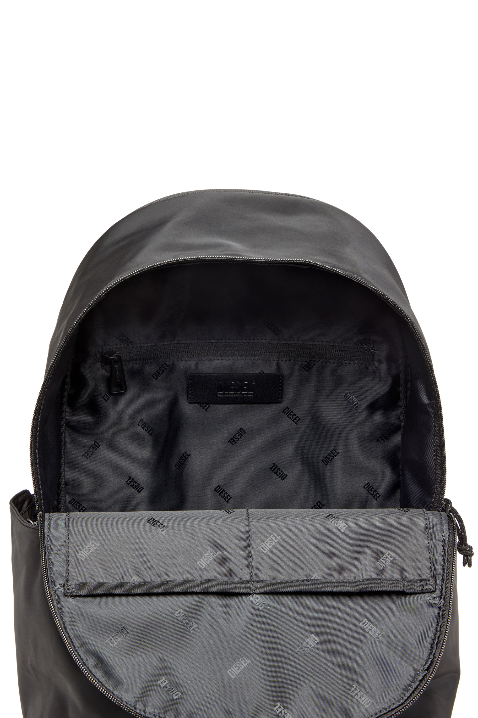 Diesel - D-PACK BACKPACK X, Sac à dos en tissu au toucher satiné Homme in Noir - 4