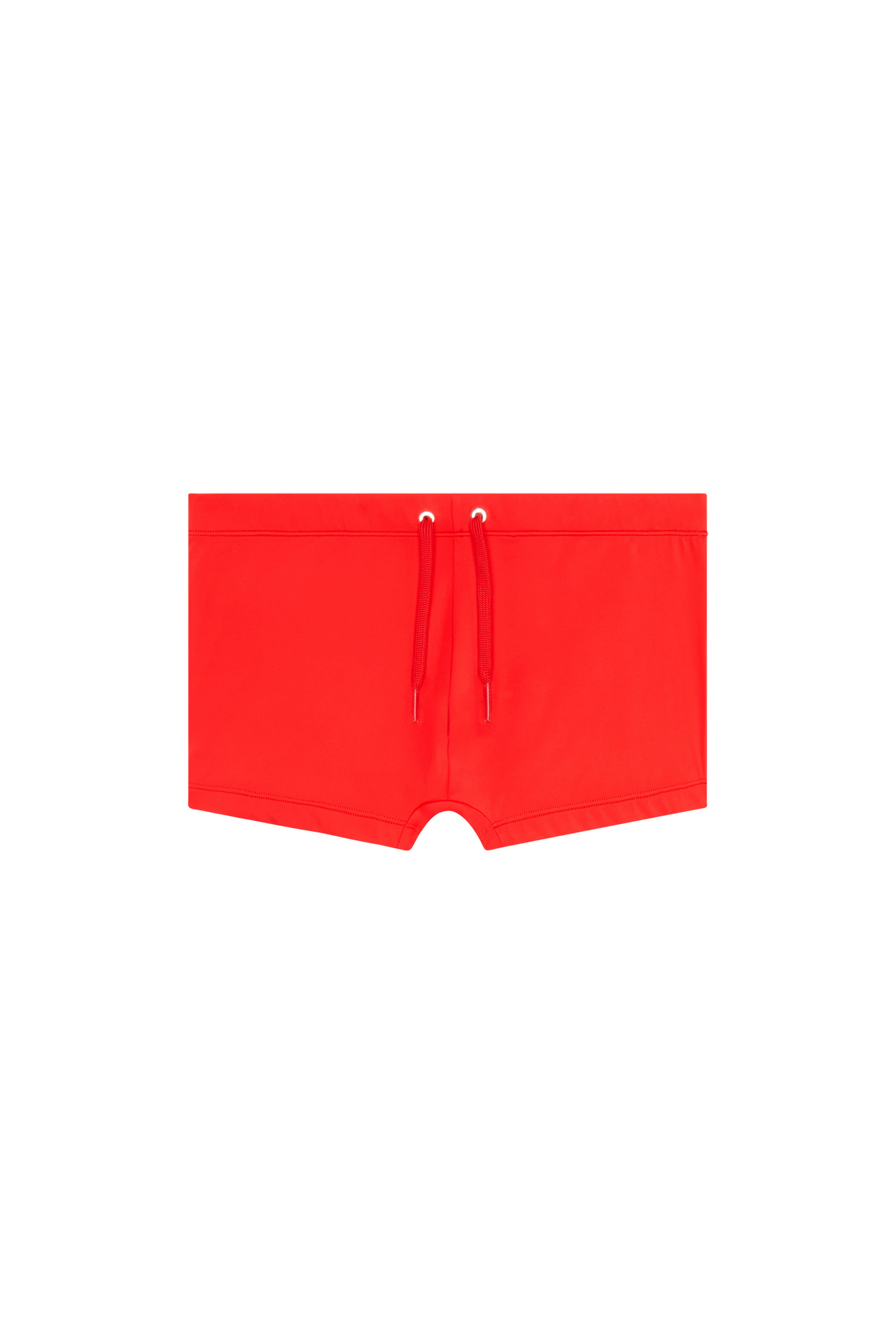 Diesel - BMBX-BRAD, Male's Swim boxer briefs with rear logo print in Red - 4