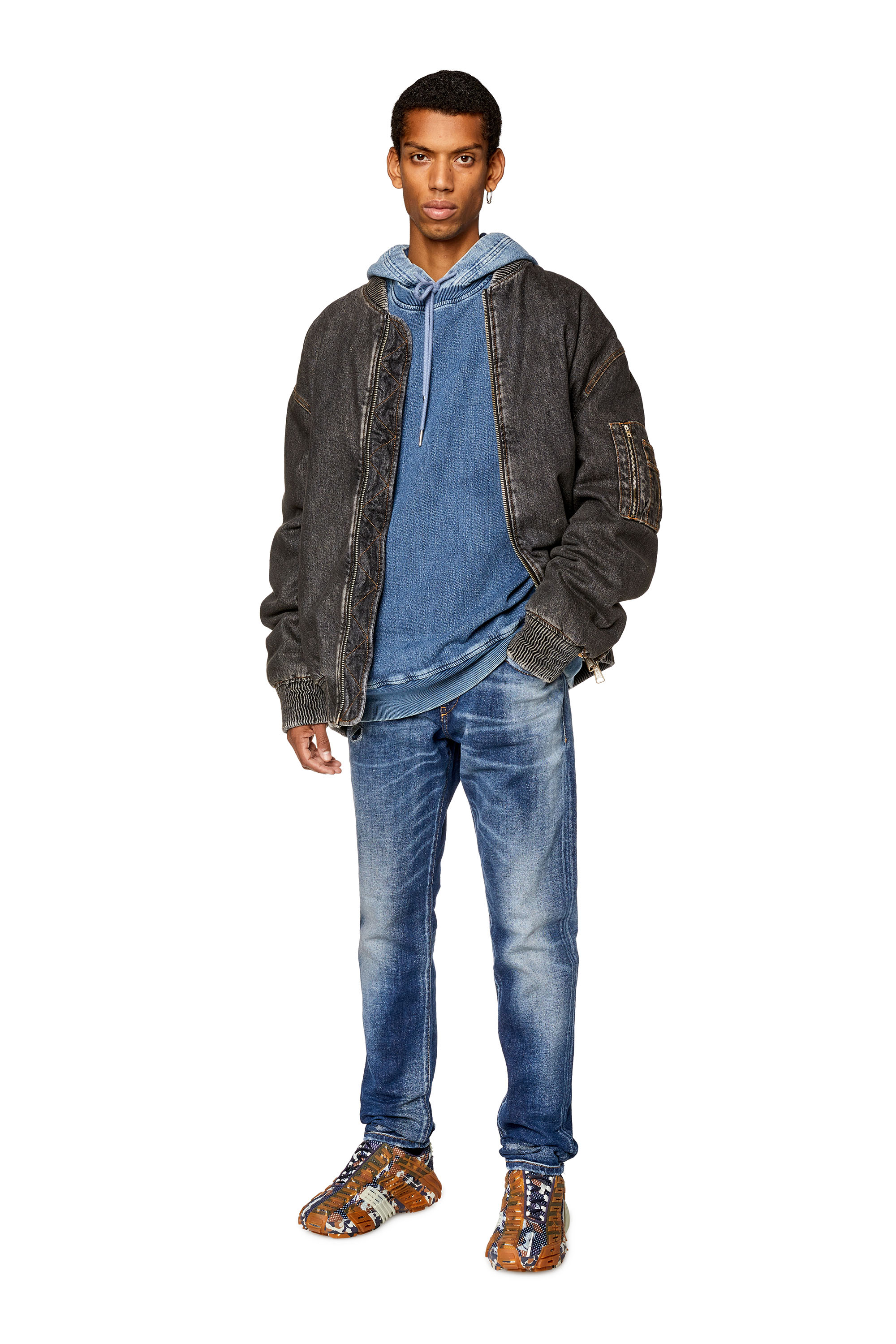 Diesel - Slim Jeans 2019 D-Strukt 09G89, Medium Blue - Image 2